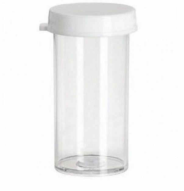 Plastic Snap Cap Vials – 25 Dram Pack of 25 Polystyrene – 1 1/2 x 3 5/16 inches