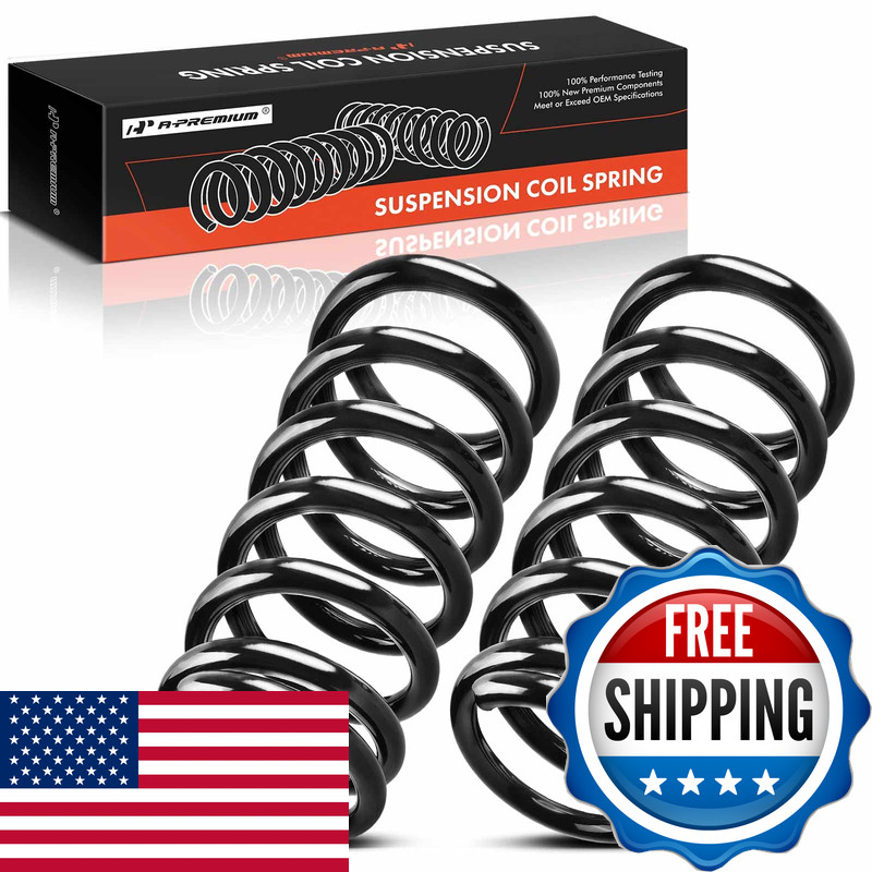 A-Premium 2Pcs Rear Left And Right Suspension Coil Spring Set Compatible Nissan