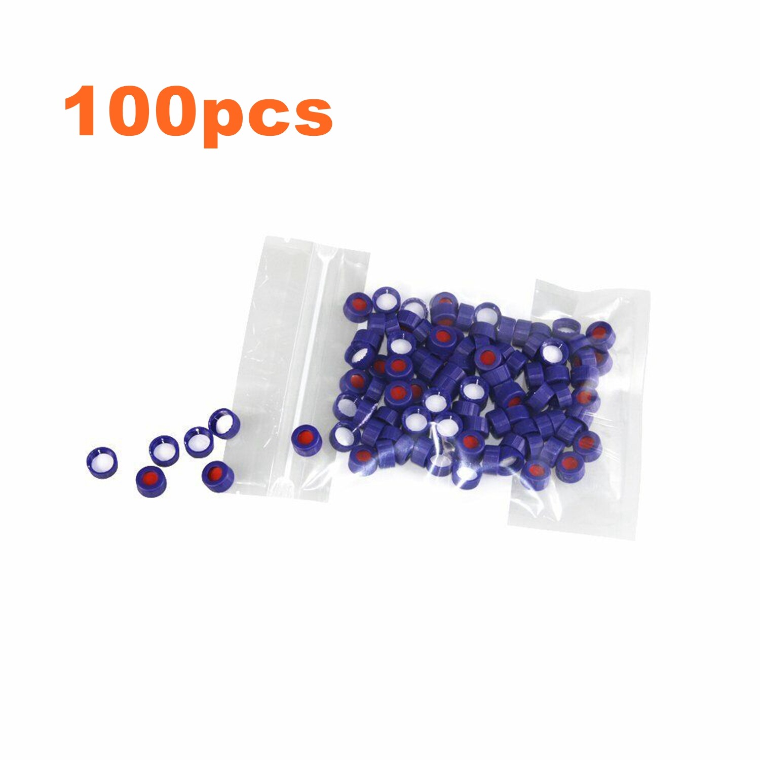3000PCS 2ml Autosampler HPLC Clear Vials Writing Area 9-425 Screw Cap PTFE Septa