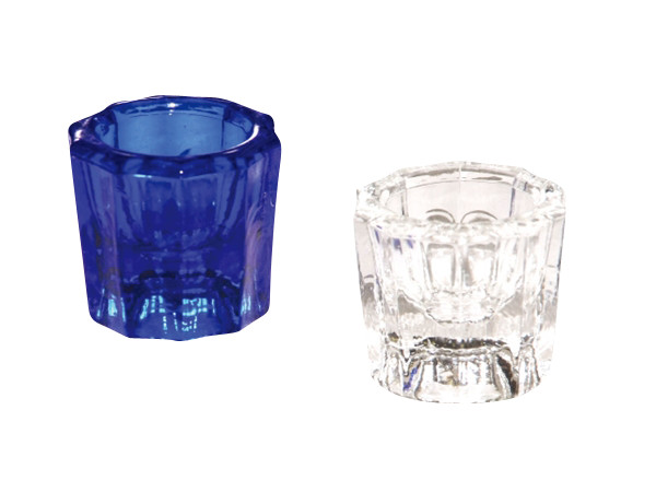 MARK3 Glass Dental Dappen Dish Mixing Cup Clear or Blue