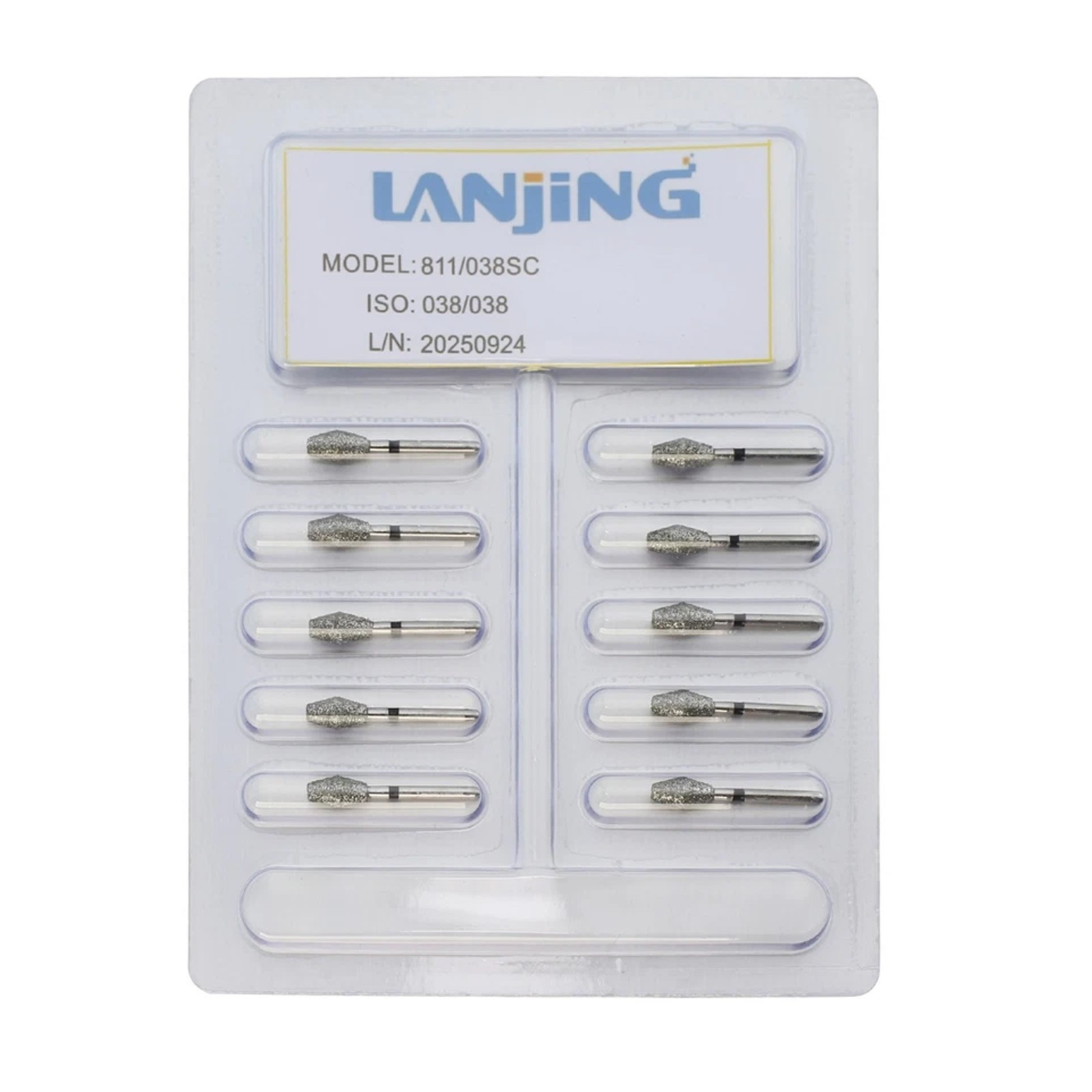 Dental Diamond Burs FG Egg Football Barrel Super Coarse Fine Grit High Speed Bur