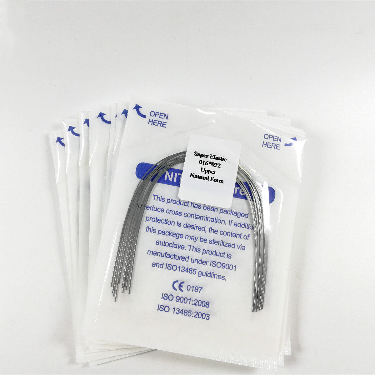 10Pack Dental Orthodontic Arch Super Elastic Wires Rectangular Natural 16*22 U/L