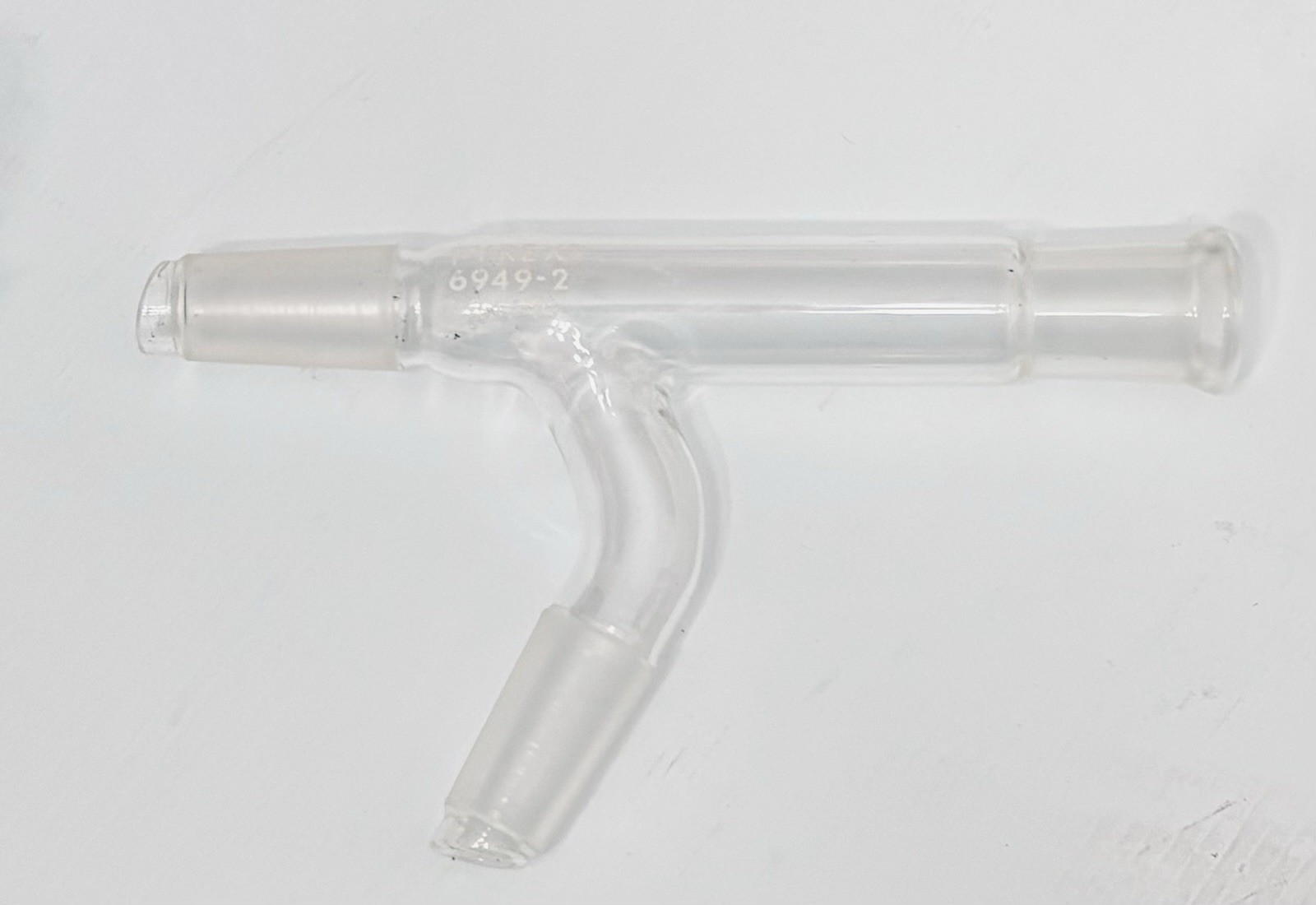 Corning 6949-2 PYREX 60° Angle Distilling Connecting Adapters w/ 24/40 Joint