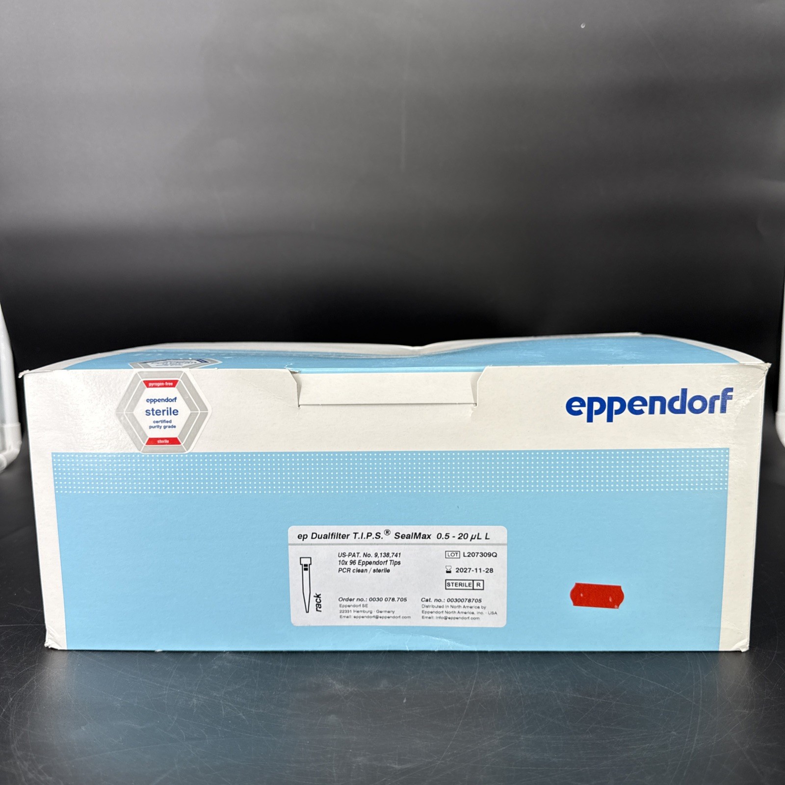 10x 96 ep Dualfilter T.I.P.S. 0.5 – 20 μL L by Eppendorf Sealed Box 0030078527