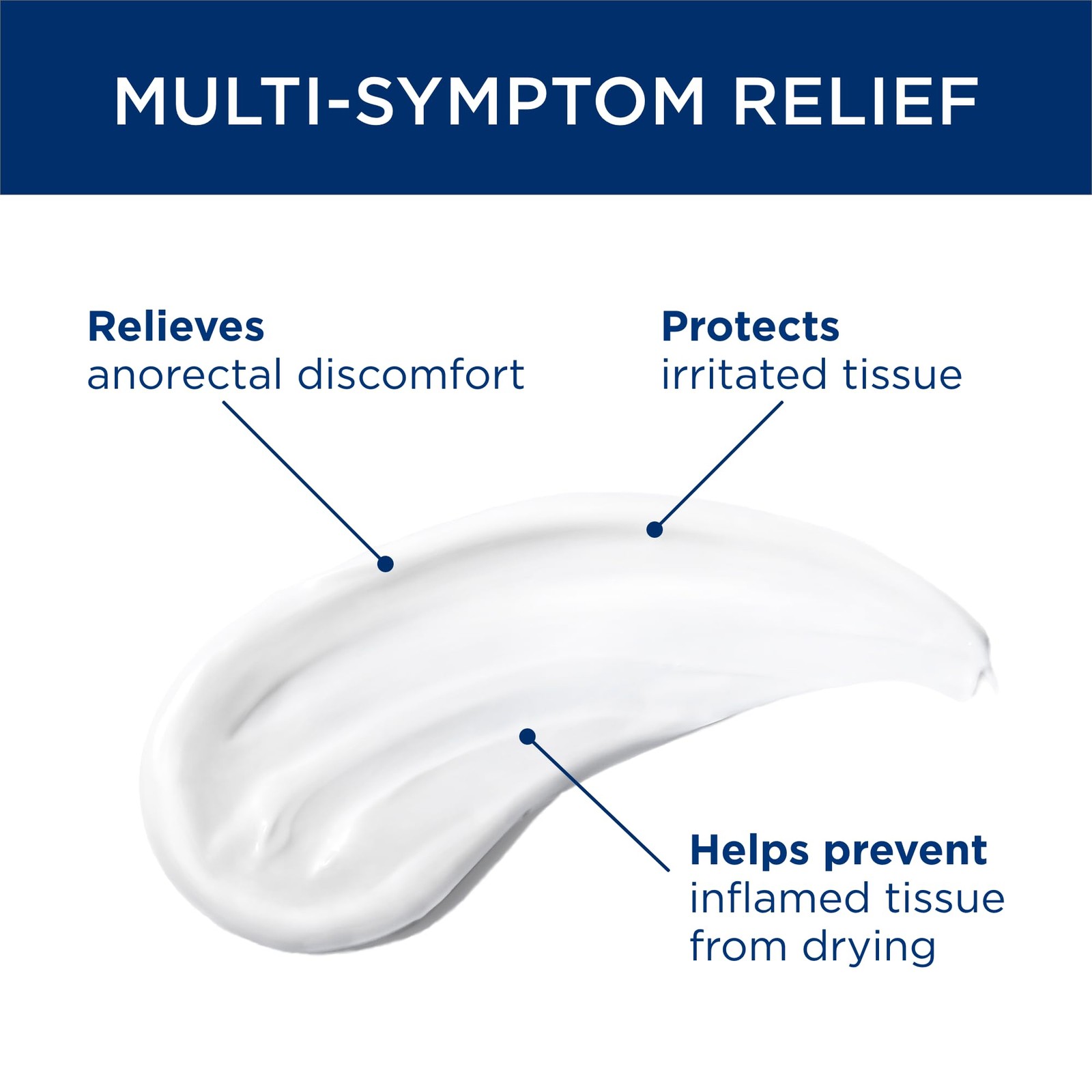 Tucks Triple Relief Hemorrhoidal Cream, Maximum Strength (Pack of 1), Clear