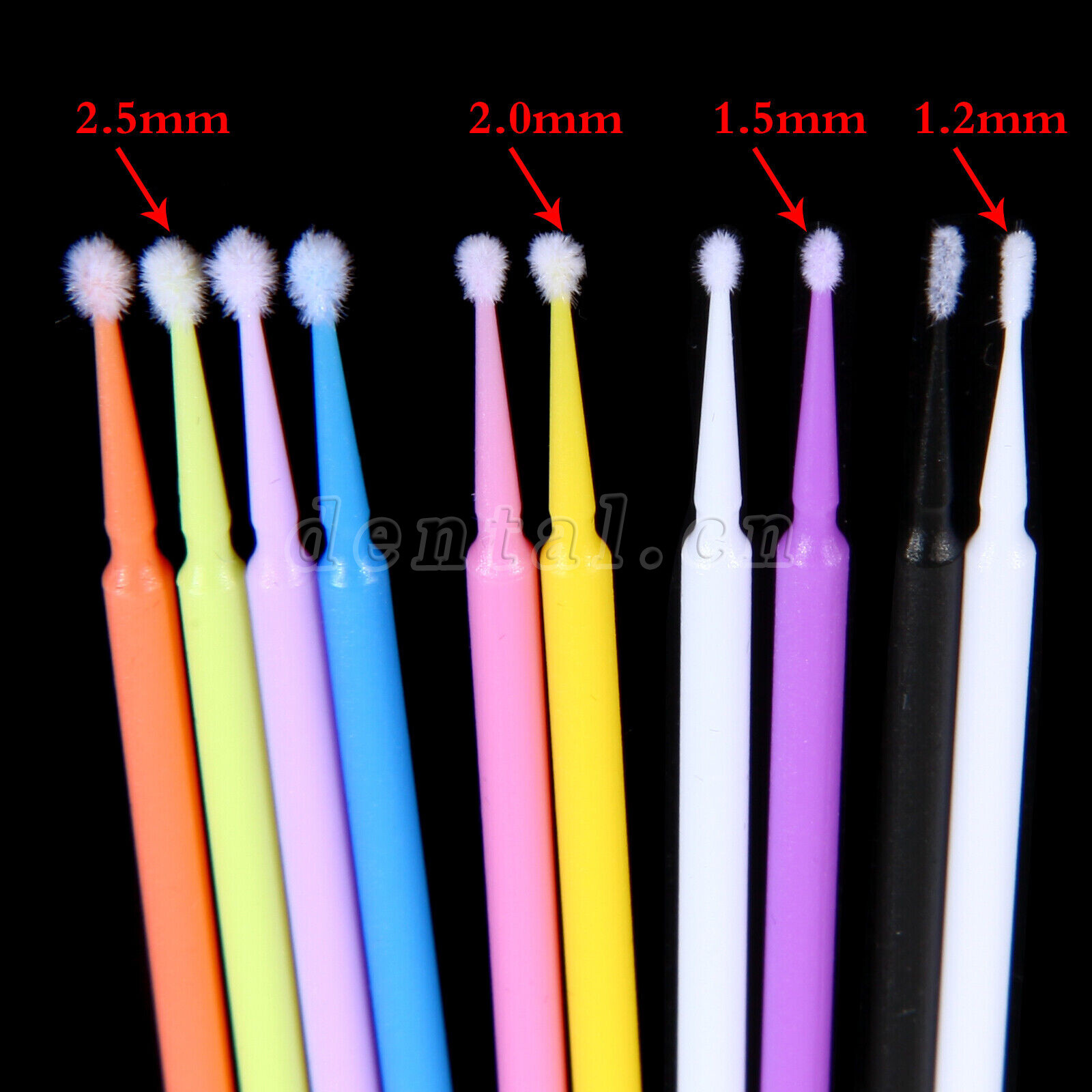 100-1000pcs Microbrush Brush Applicator Tips (Regular,Fine,Super Fine) Dental SA