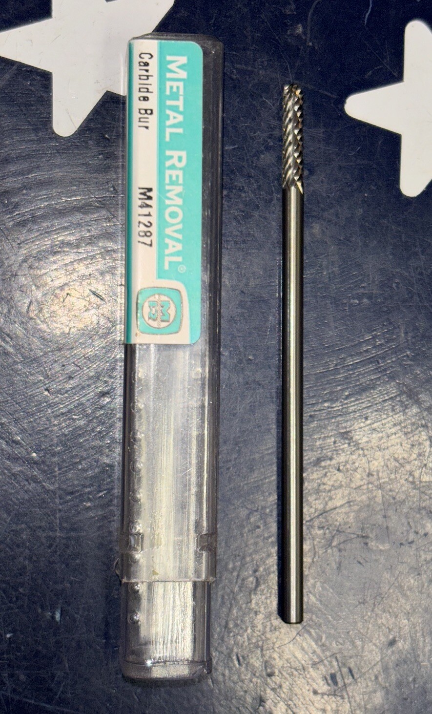 MR 1/8” Carbide Bur 1/8X1/8X9/16X3” SC Metal Removal M41287