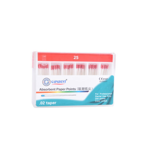 Dental Endodontics Cotton Fiber Absorbent Paper Points Taper 02/.04/.06 #15-40