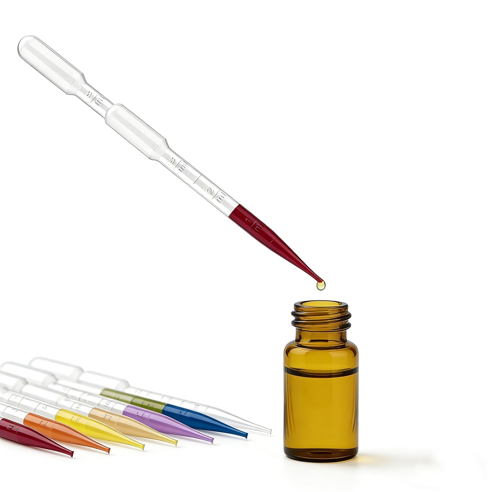 3ML Transfer Pipettes 200 Pack Plastic Graduated Eye Droppers For Crafts Science
