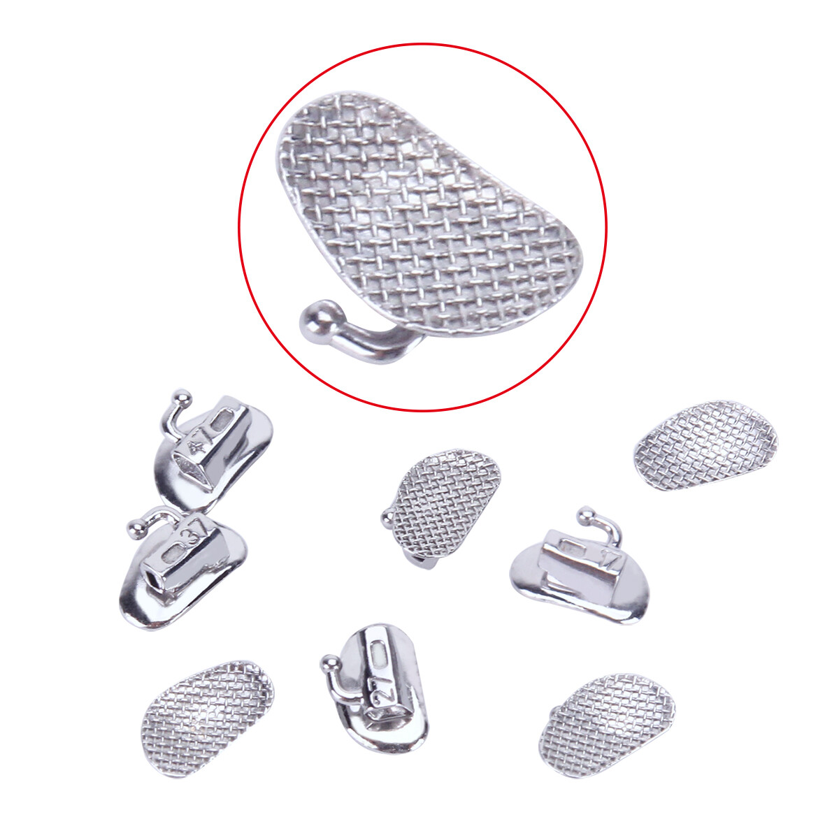 Dental Orthodontic 1st/2nd Molar MBT.022 Roth 022/018 Buccal Tube Bondable Mesh