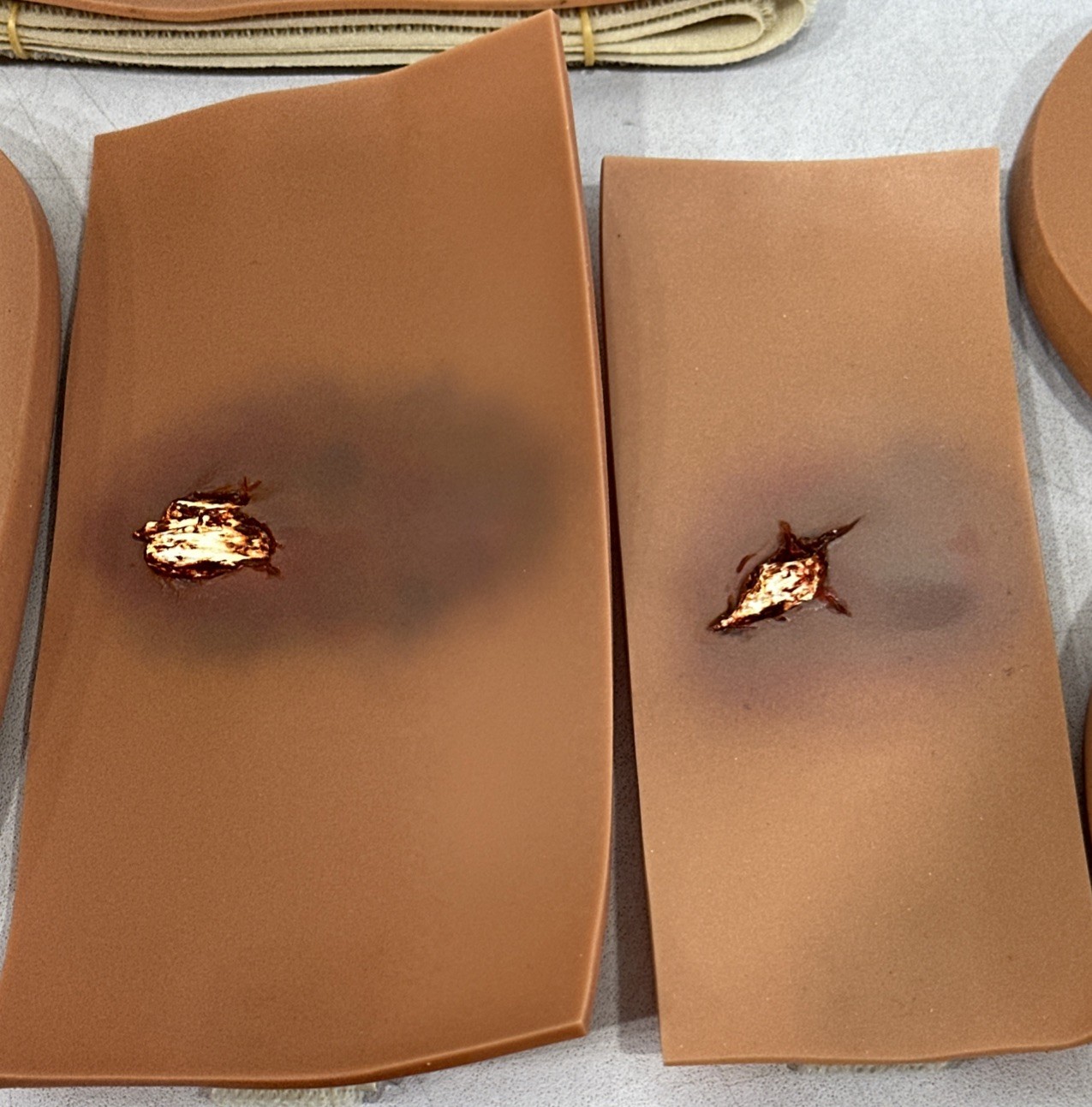 Traumatic Wound Simulation Set Of 14 For Education Medical Plastics Laboratory