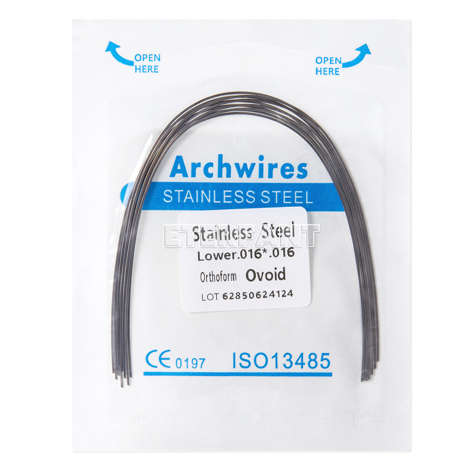 10pc/pack ETERFANT Dental Ortho Arch Wires Super Elastic NiTi/Stainless Steel