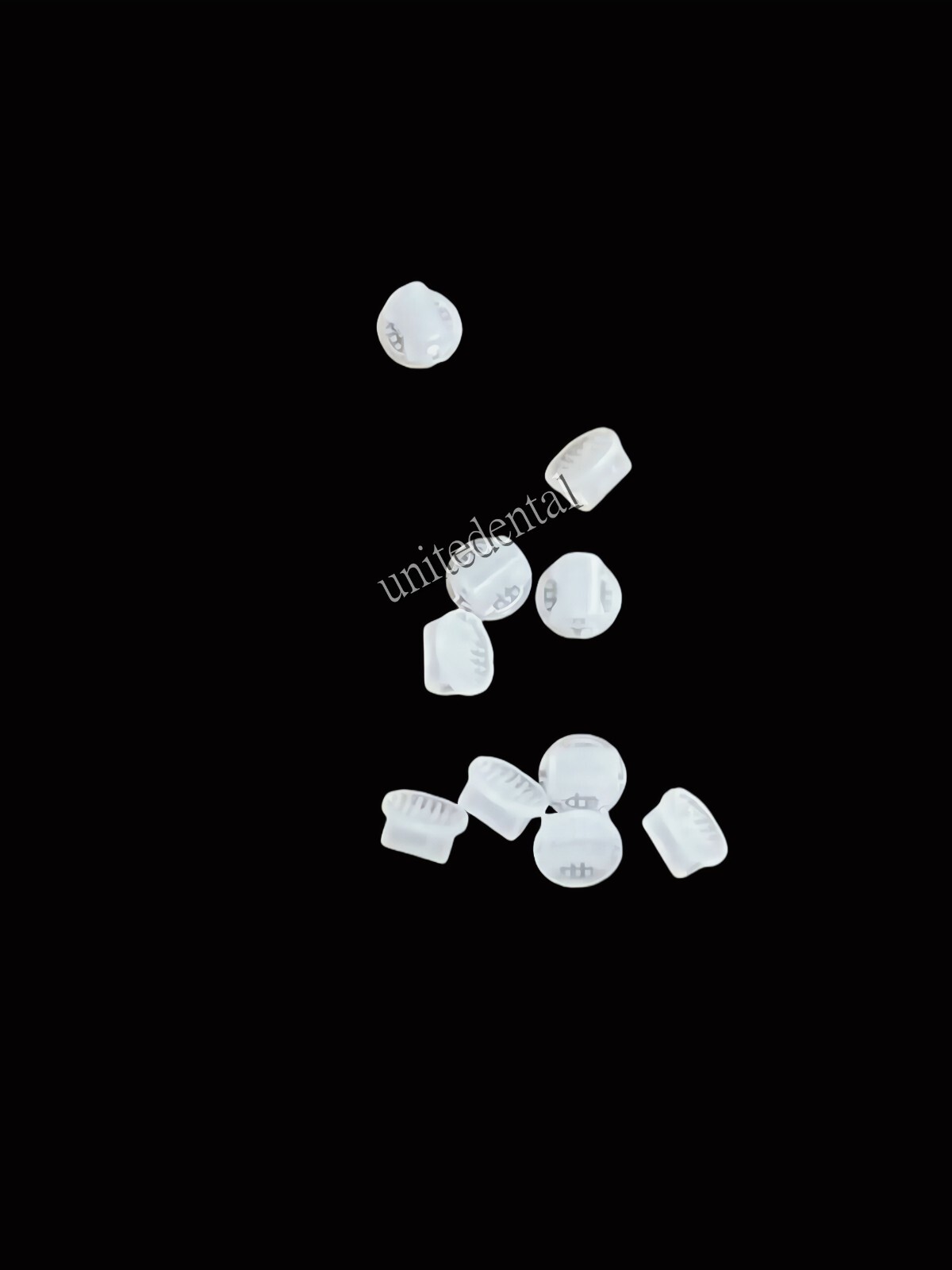 Orthodontic Composite buttons Poly Clear Aligner buttons Ceramic hook tube 10pcs