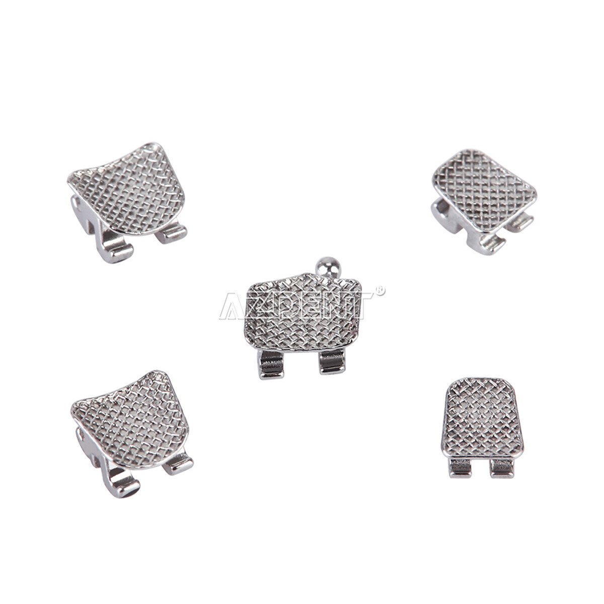 AZDENT Dental Ortho Brackets Braces Mini/Standard Roth/MBT 018/022 3/Hooks 3-4-5