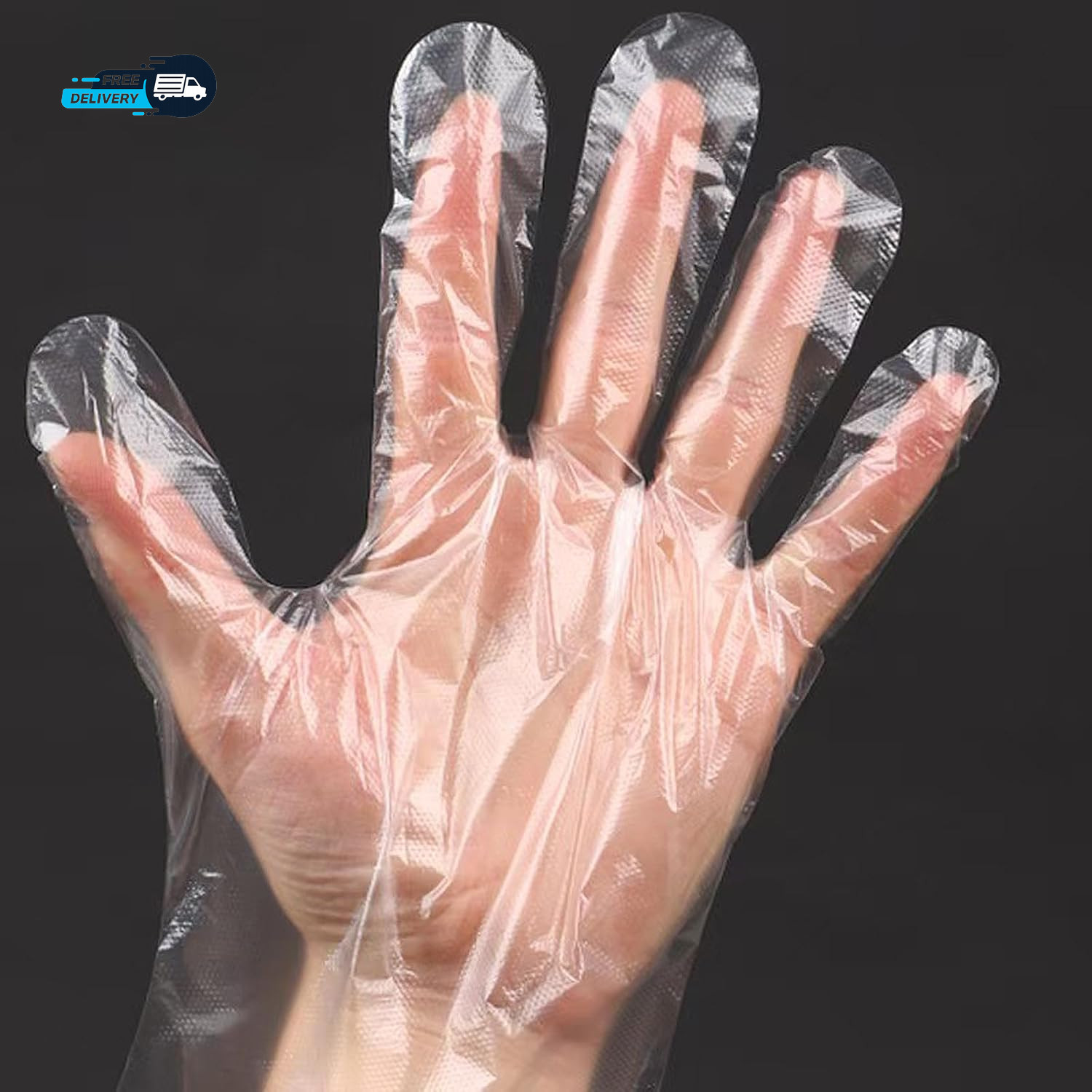 400 Count Disposable Poly Plastic Gloves for Cooking Food Prep and Food Service