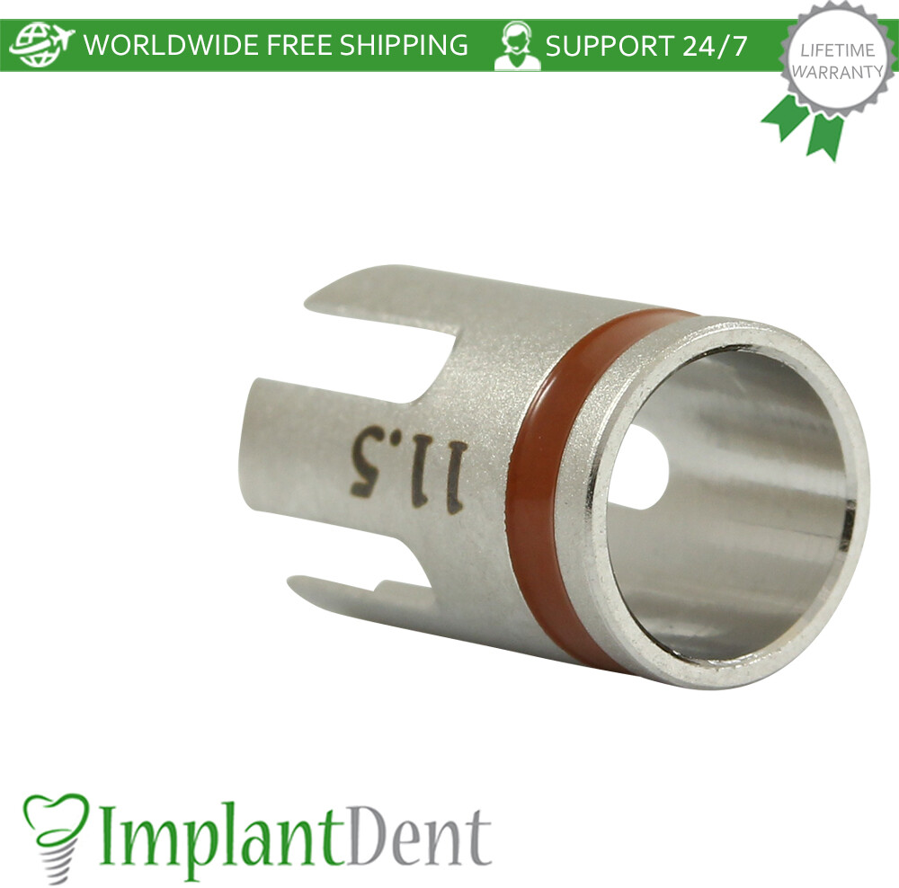 5pcs Dental Straight Drill 5.2mm With Stoppers Set – Brown Dentistry Tool