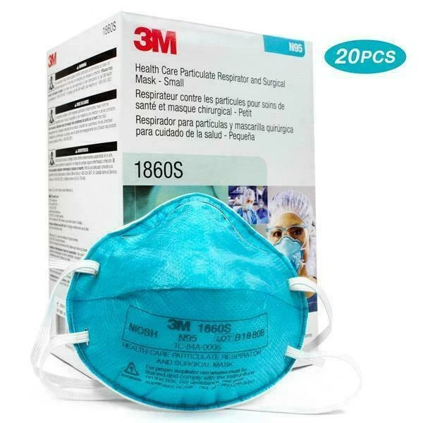3M 1860S Small N95 Respirator and Surgical Mask | Box of 20 |