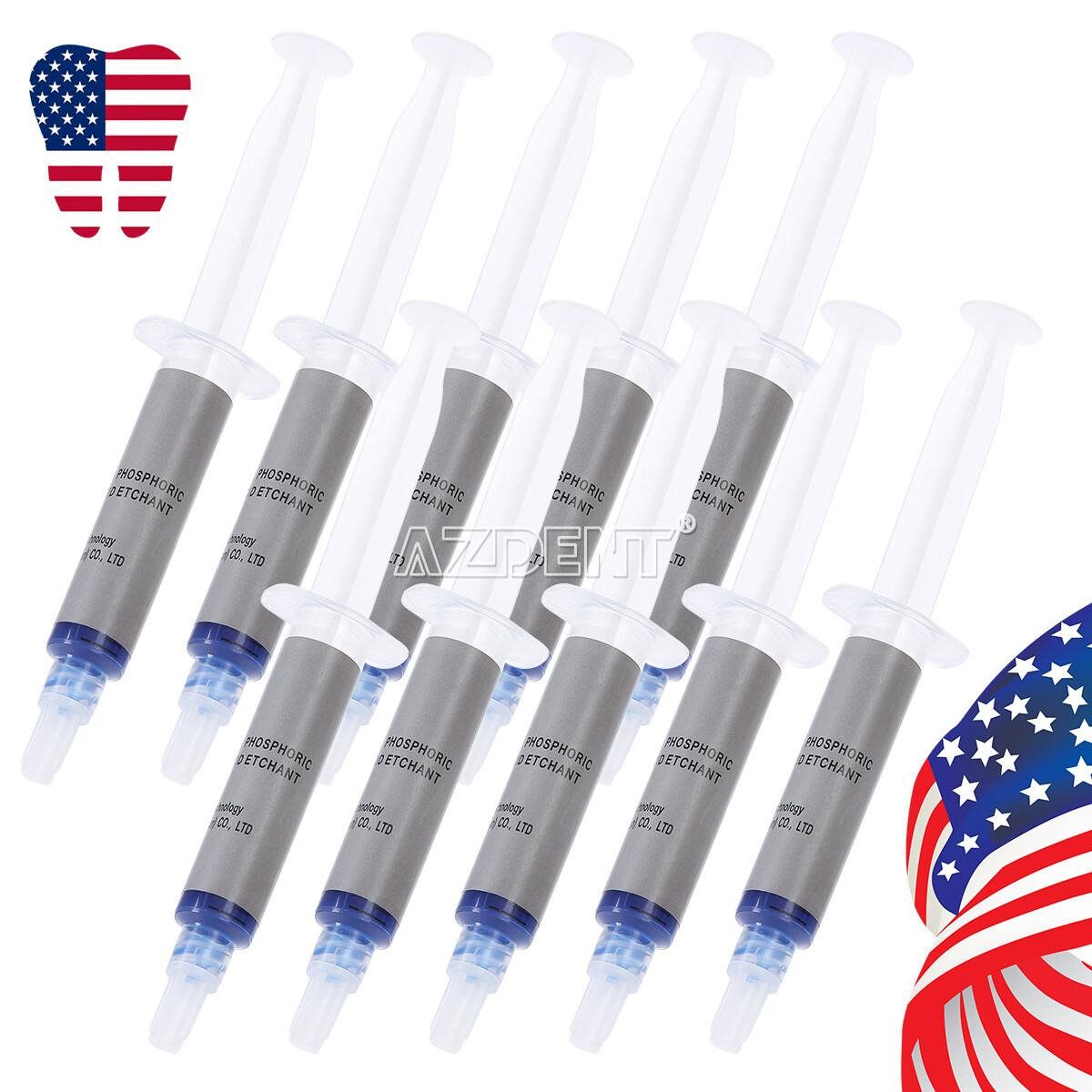 10 X Incisione Dental Gel grabador 37% ácido Gel de sílice grabador 5ml/jeringa