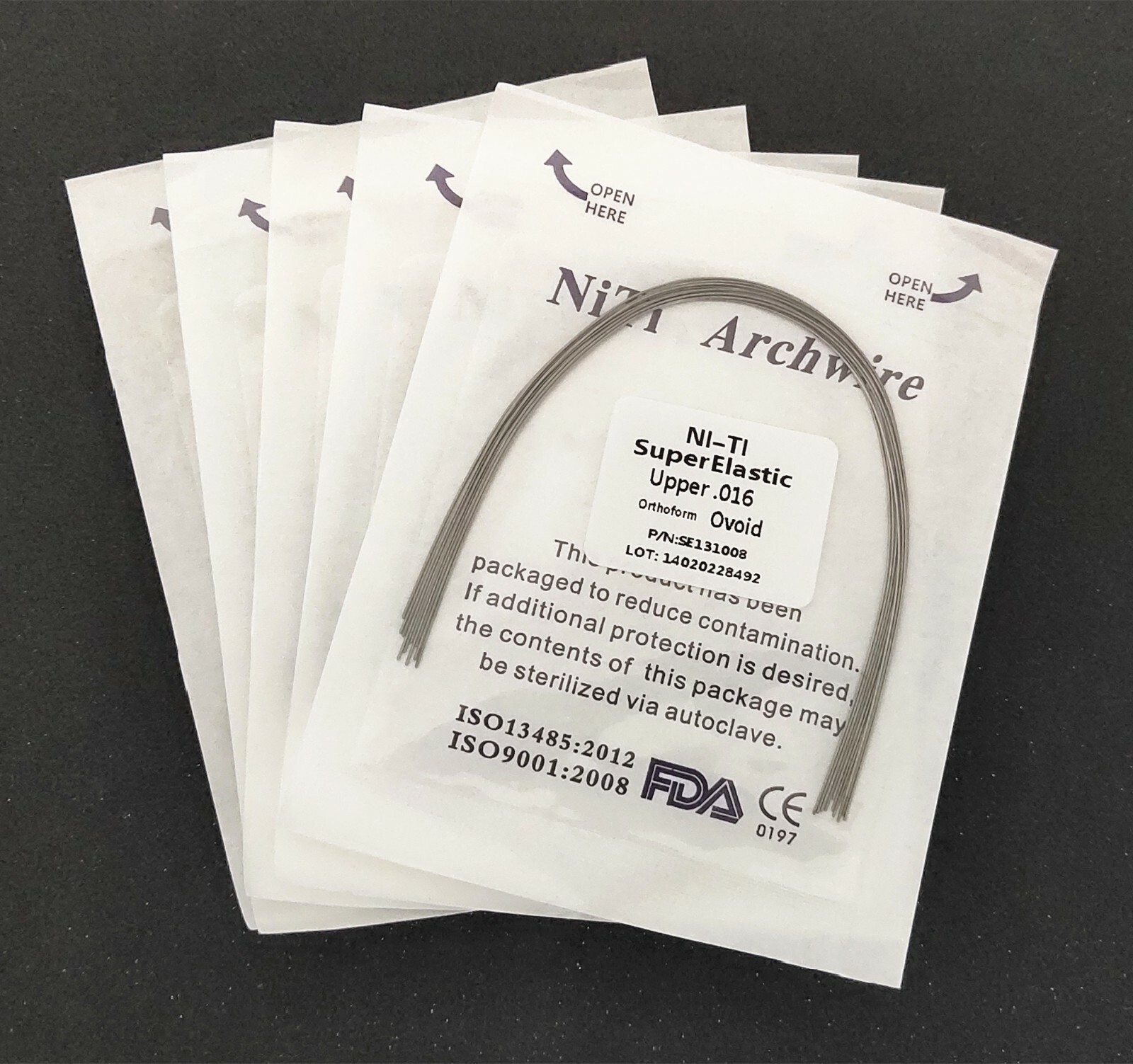 50Pieces Dental Wire Round Super Elastic Niti Arch Wires Ovoid Orthodontics Arcs