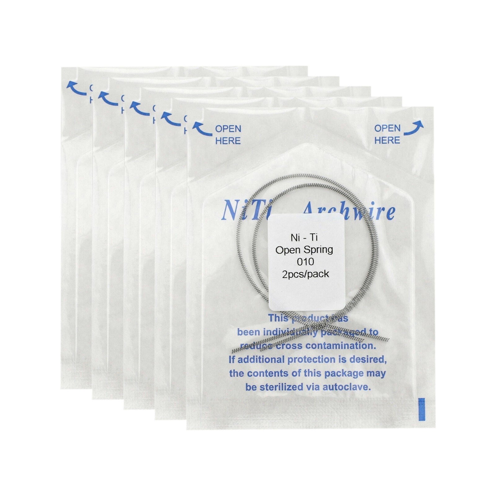 US Dental Orthodontic Niti Open Coil Spring 0.010/0.012*180mm 2Pcs/Pack