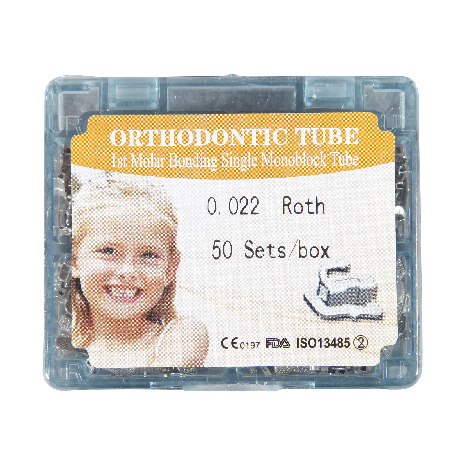 200PCS/BOX Dental Orthodontic Buccal Tube 1st Molar Bond Sgl 022 Roth/ MBT BO