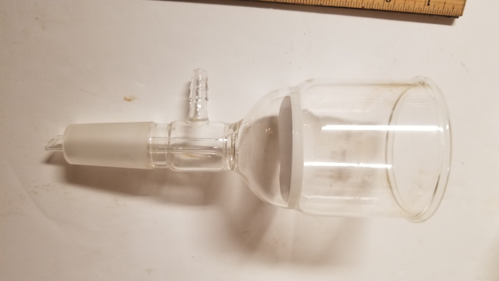 150mL Buchner Filter Funnel 24/40 Inner Joint Fine Frit Chemglass CG-1406-12