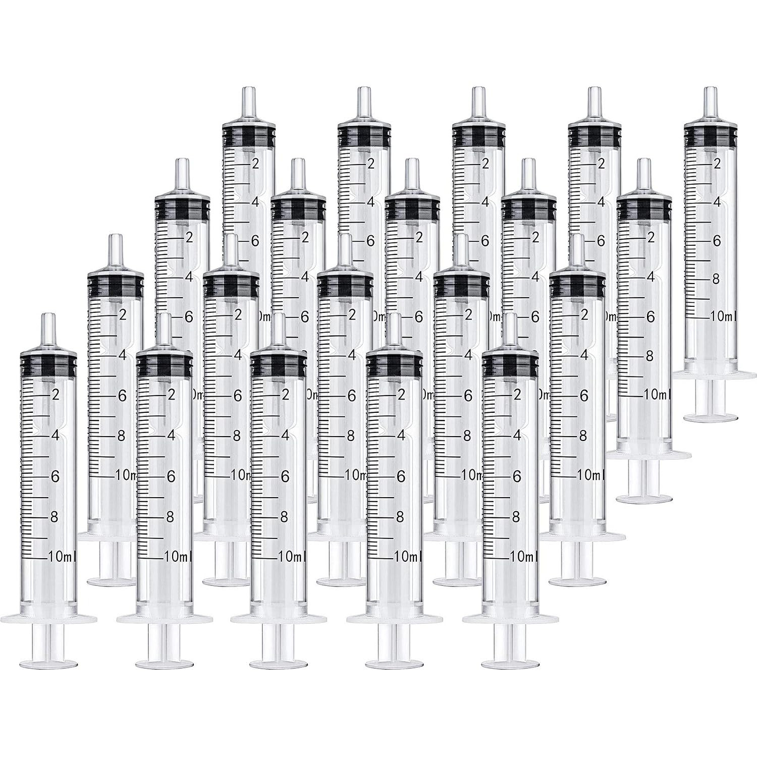 20 Packs Large Plastic Syringe Measuring Syringe Tools Dispensing Multiple Uses