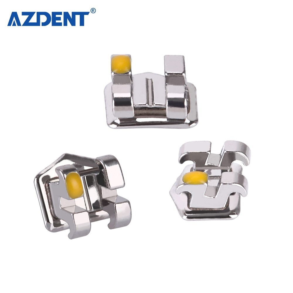 1 Pack AZDENT Dental Orthodontic Brackets Metal Braces Mini Roth.022 Hooks 3 4 5