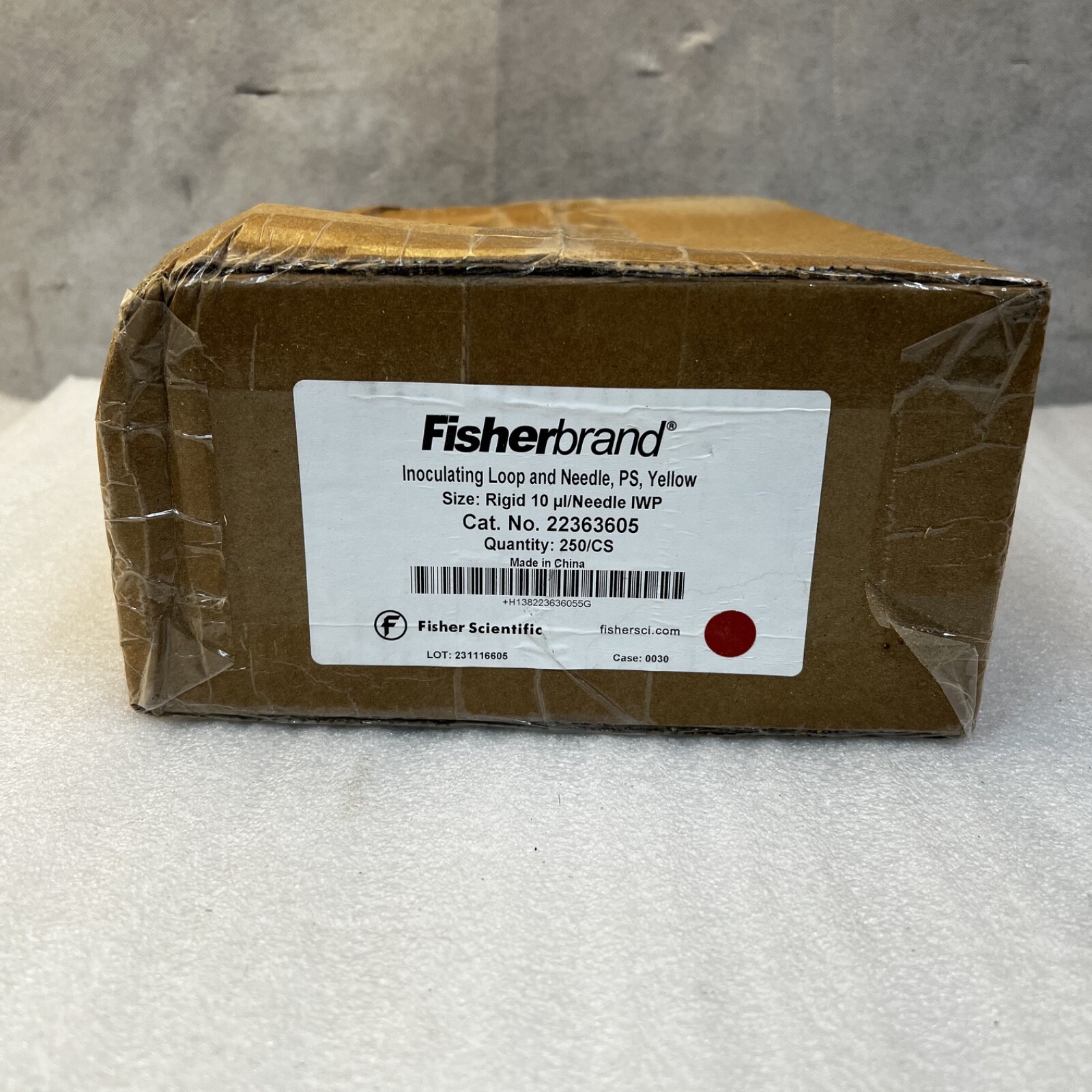 Fisherbrand Inoculating Loops & Needles 10µL Yellow – Sterile – 250 Count