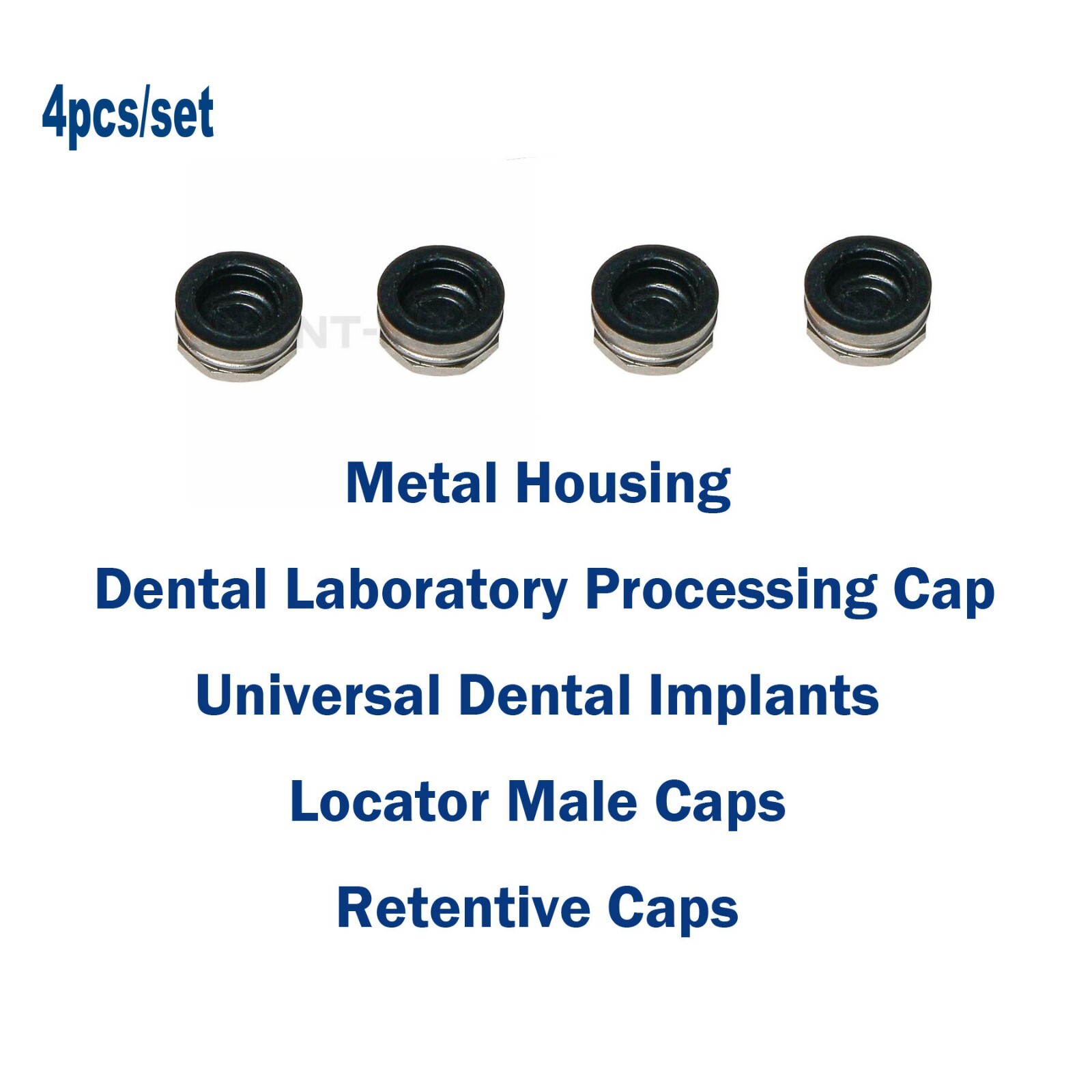 Dental Attachment Abutment & Overdenture Male Caps KITS Tool for Hiossen Ø3.2M
