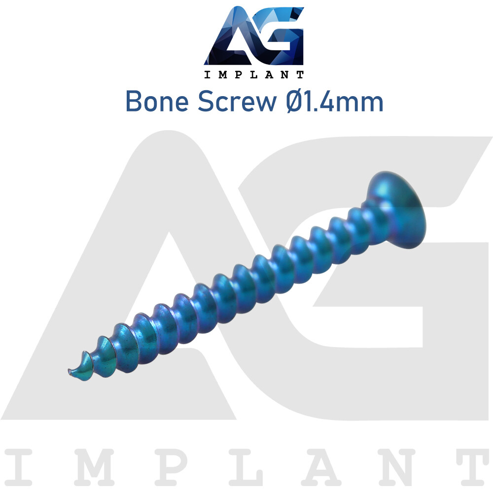20 Titanium Screw Ø1.4mm Guided Regeneration GBR Dental Membrane Fix System