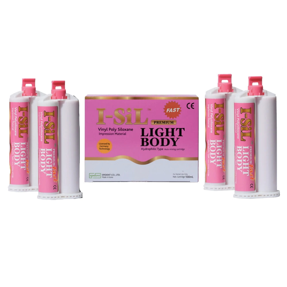I-Sil Premium Light Body Fast Set VPS Impression Material – 4X50ml/Box_ISLBF