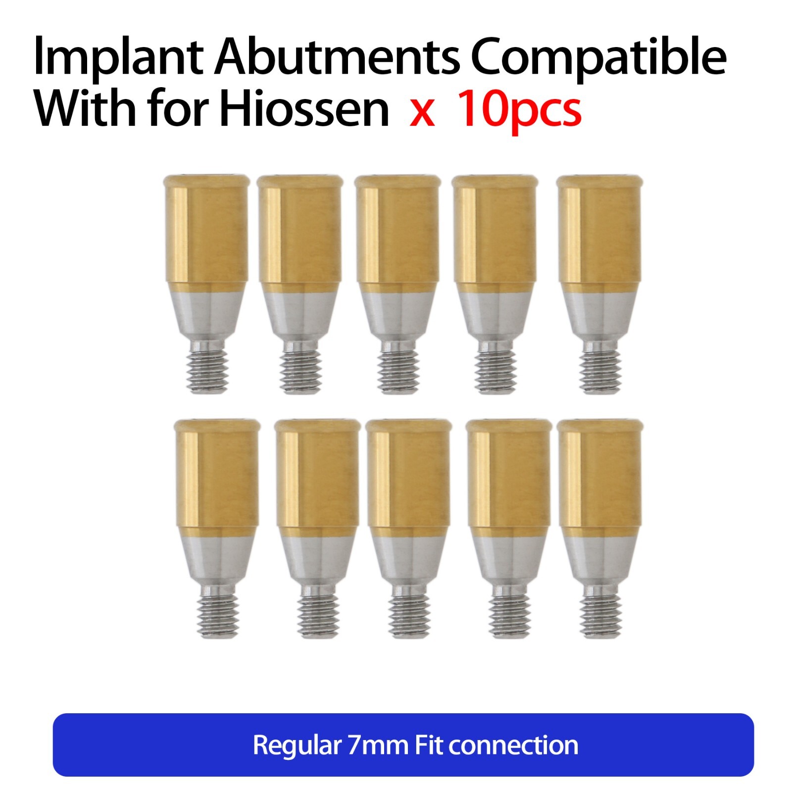 Dental For Hiossen Regular 7mm Attachment Abutment Strong Silicone Caps Implant