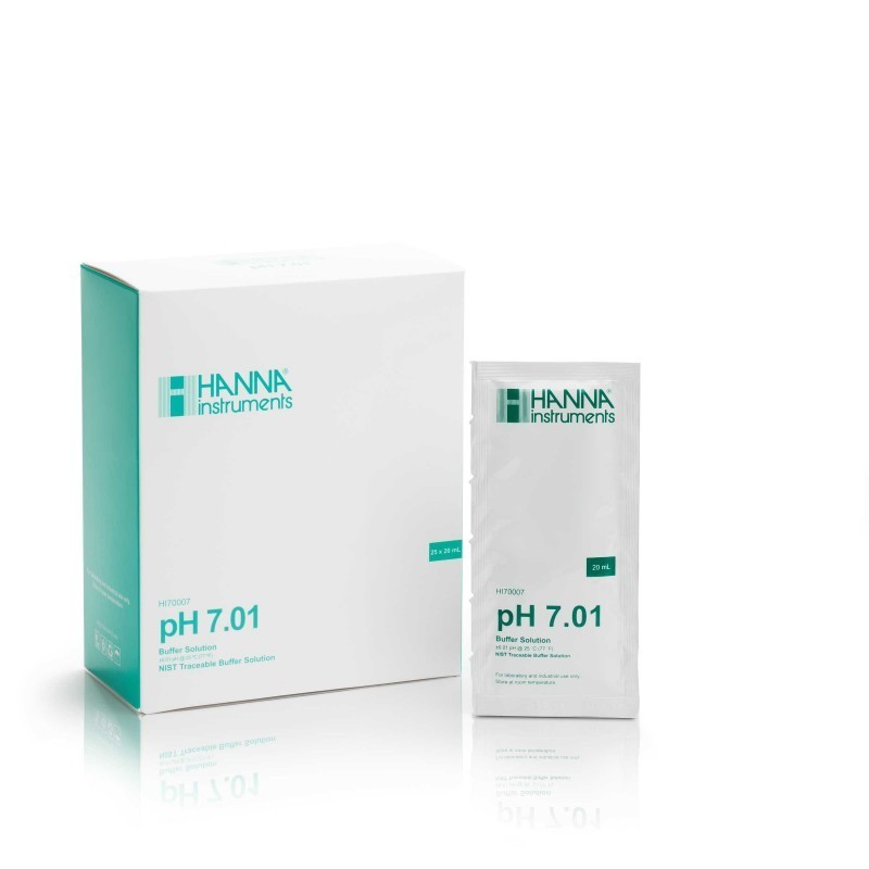 Hanna HI70007P 7.01 PH Buffer Solution 25 X 20 ML Sachets