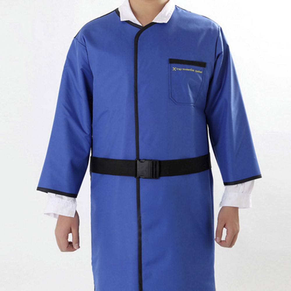 0.35mmPb X-Ray Lead Apron Gel Coat Long Sleeve Radiation Protective Medical M