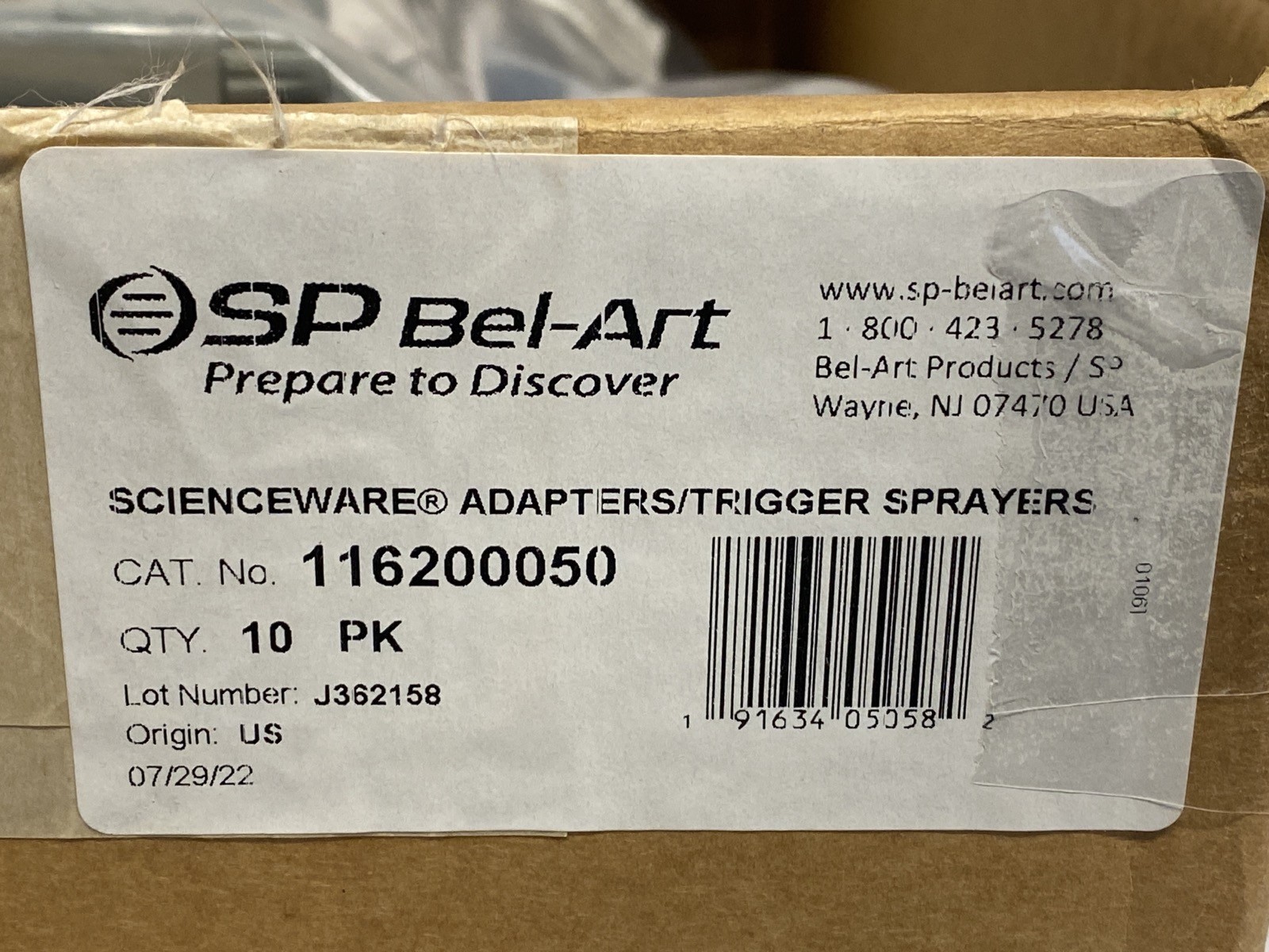 (20/Cs) SP BEL-ART Polypropylene Trigger Sprayers w/ 53mm Adapters 116200050