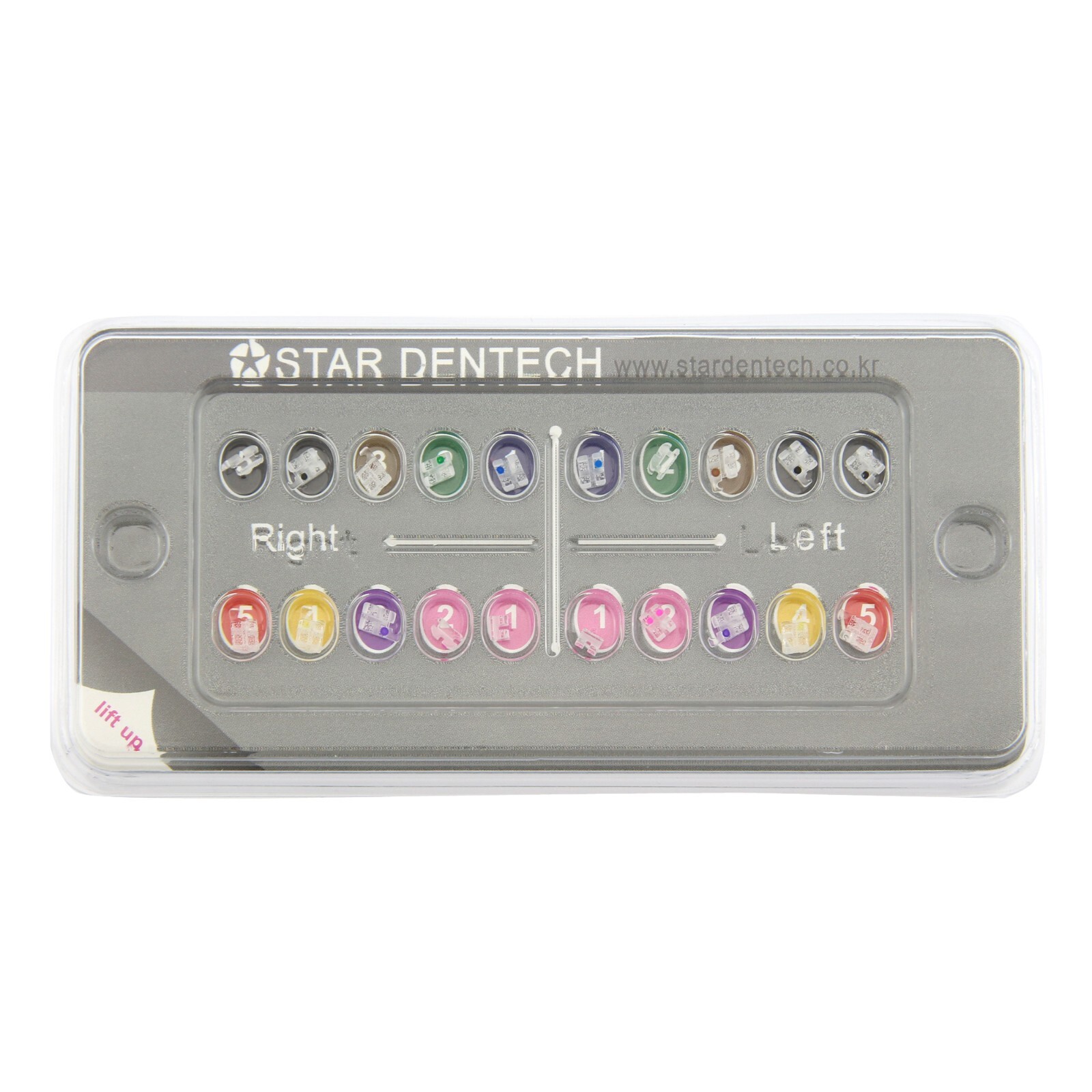 10Kit TAR ABSOLUTE Orthodontic Monocrystalline Sapphire Ceramic Brackets MBT 022