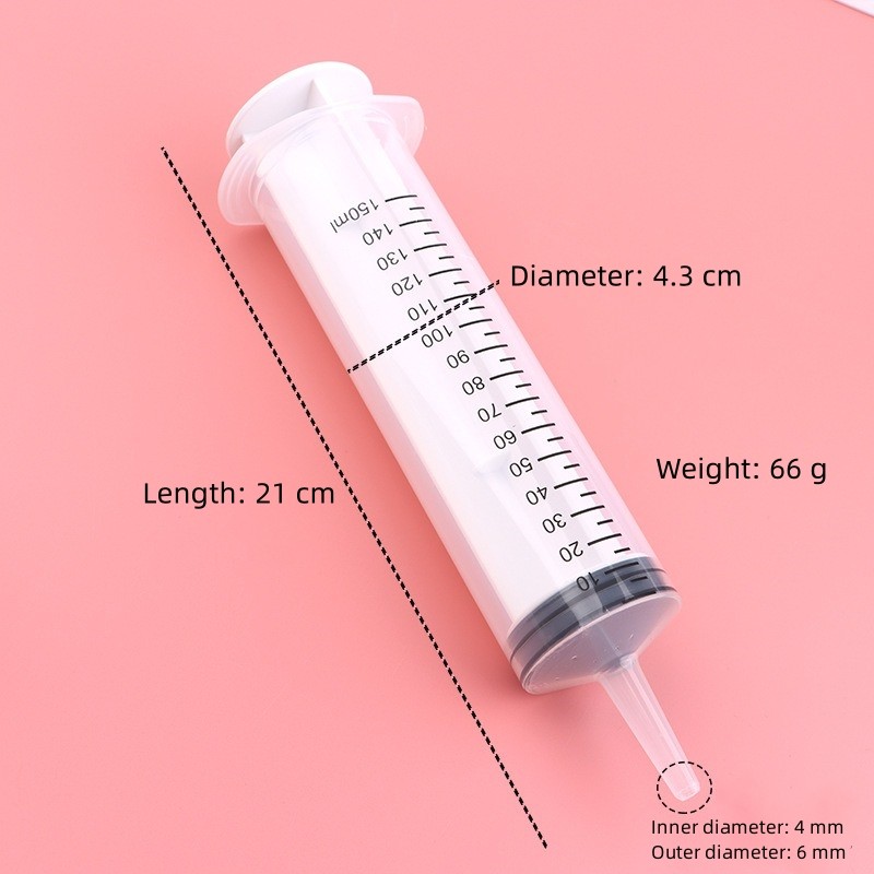 Syringe Hydroponics Nutrient Measuring Syringe Reusable Big 60-350ML