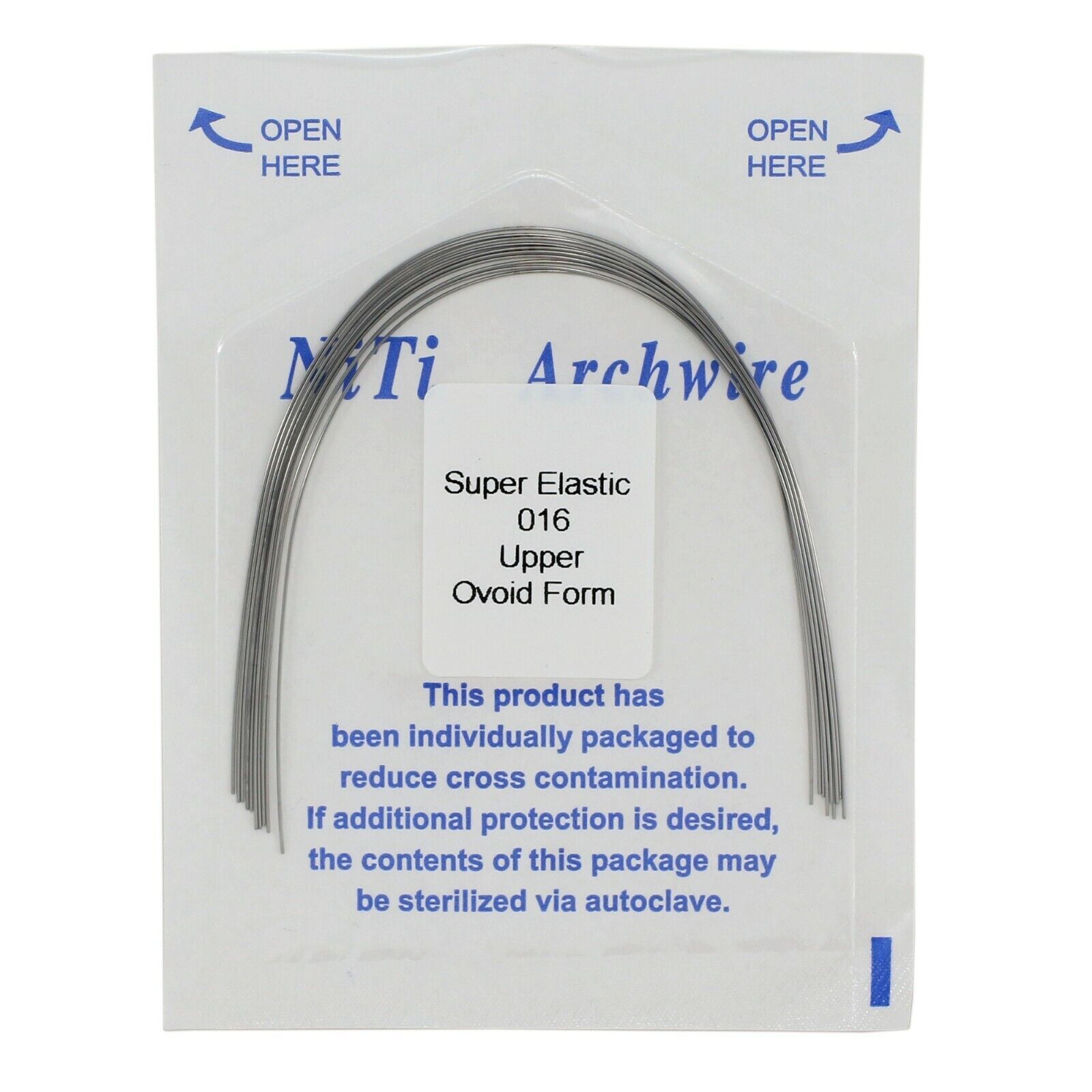 100PCS Dental Orthodontic Niti Arch Wire Natural Ovoid arcos de ortodoncia Niti