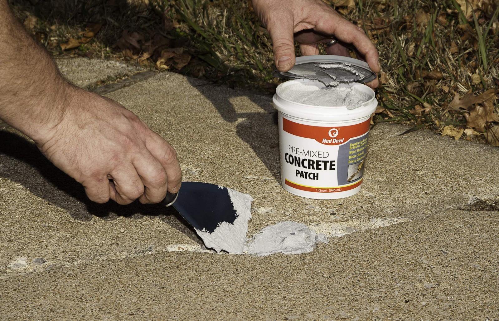 0645 Concrete Repair Patch, Cement Crack Filler, 5.5 oz, Gray 12 Pack