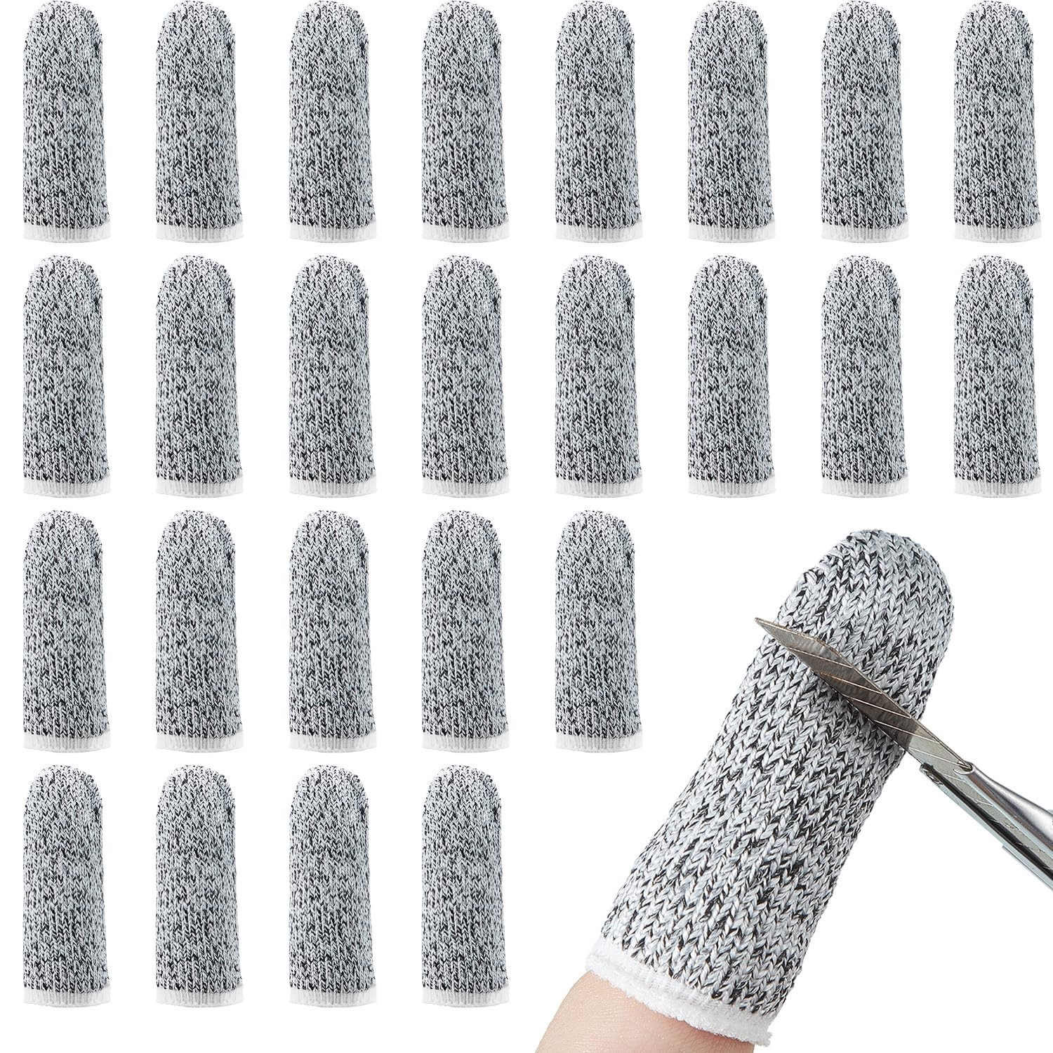 20 Pcs Cut Resistant Finger Cots Protection Kitchen Safety Guards