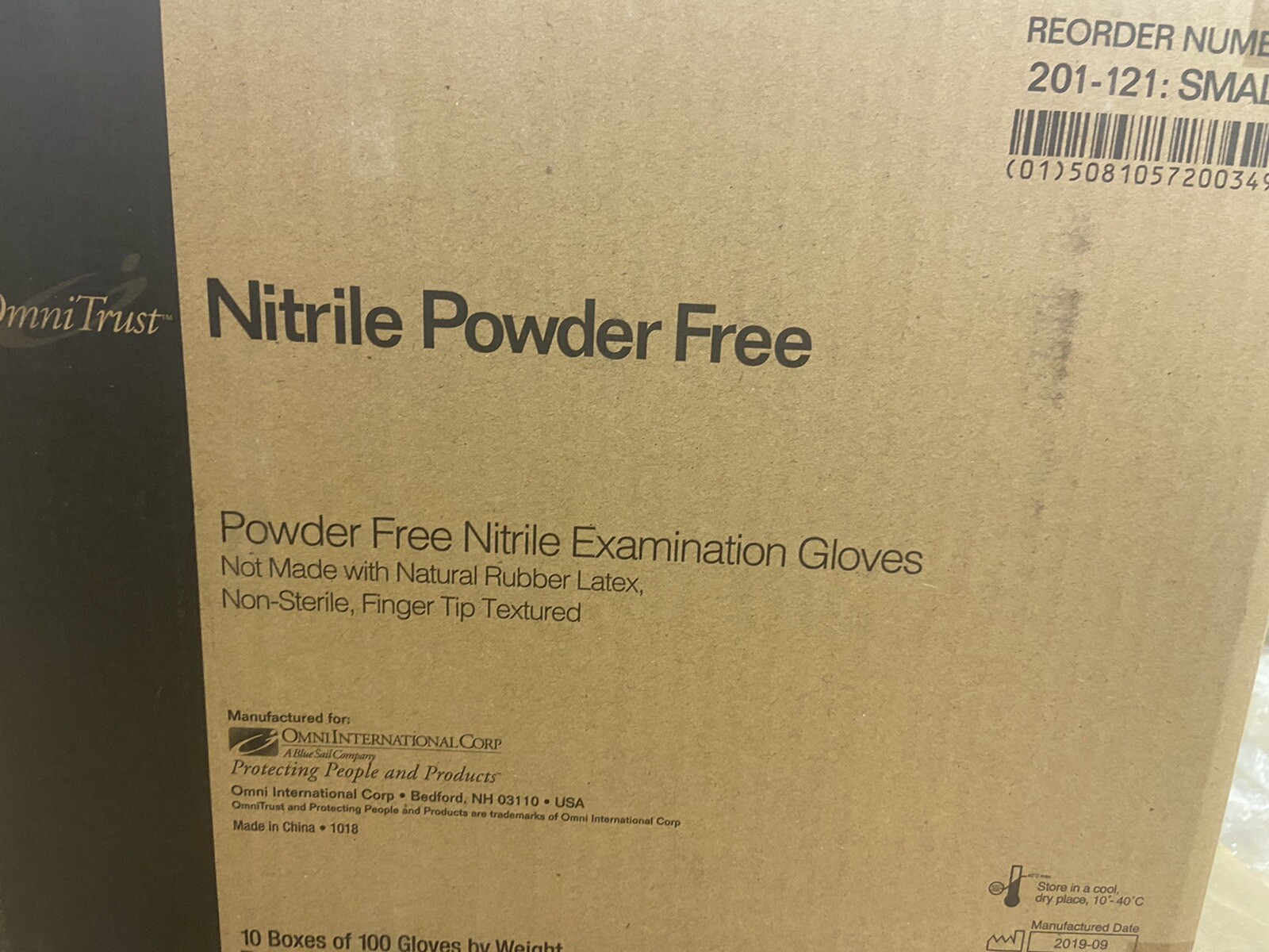 OnmiTrust Nitrile Powder Free CF (Small)