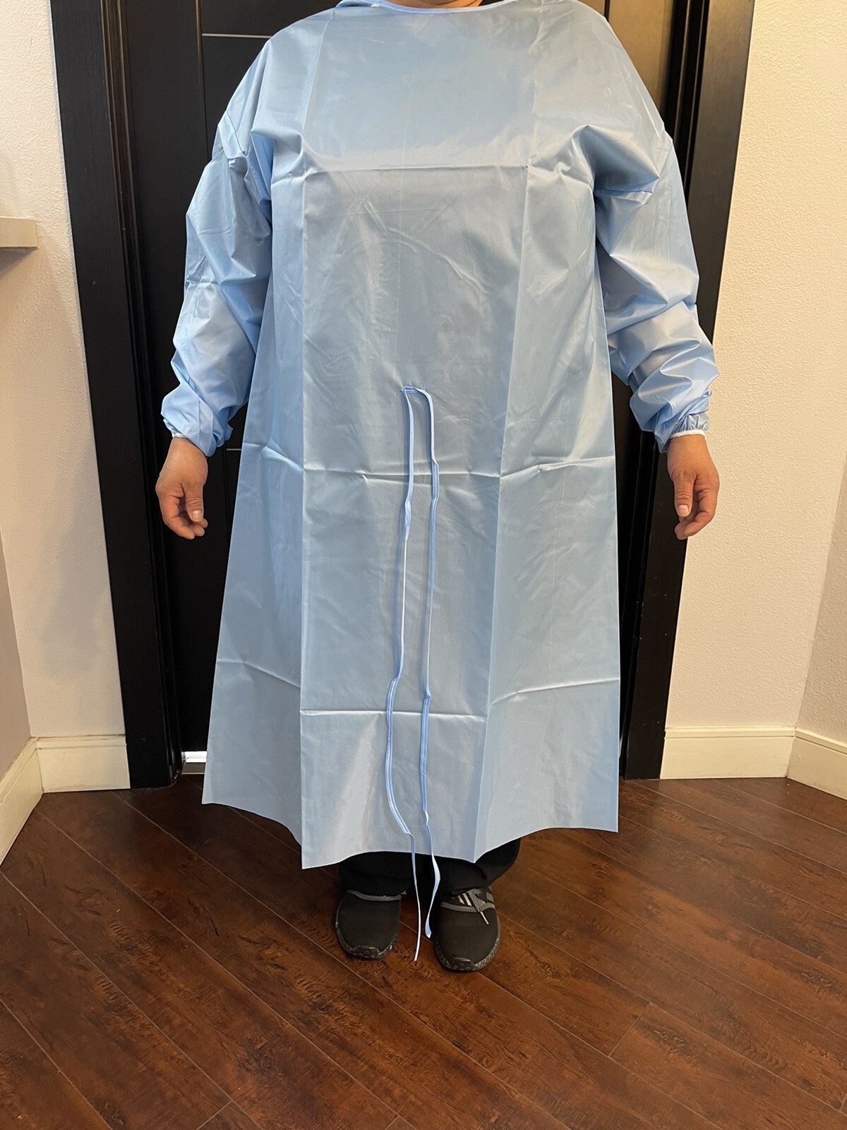 Disposable Isolation Lab Gowns Long Sleeve Water Resistant PPE 10 Count