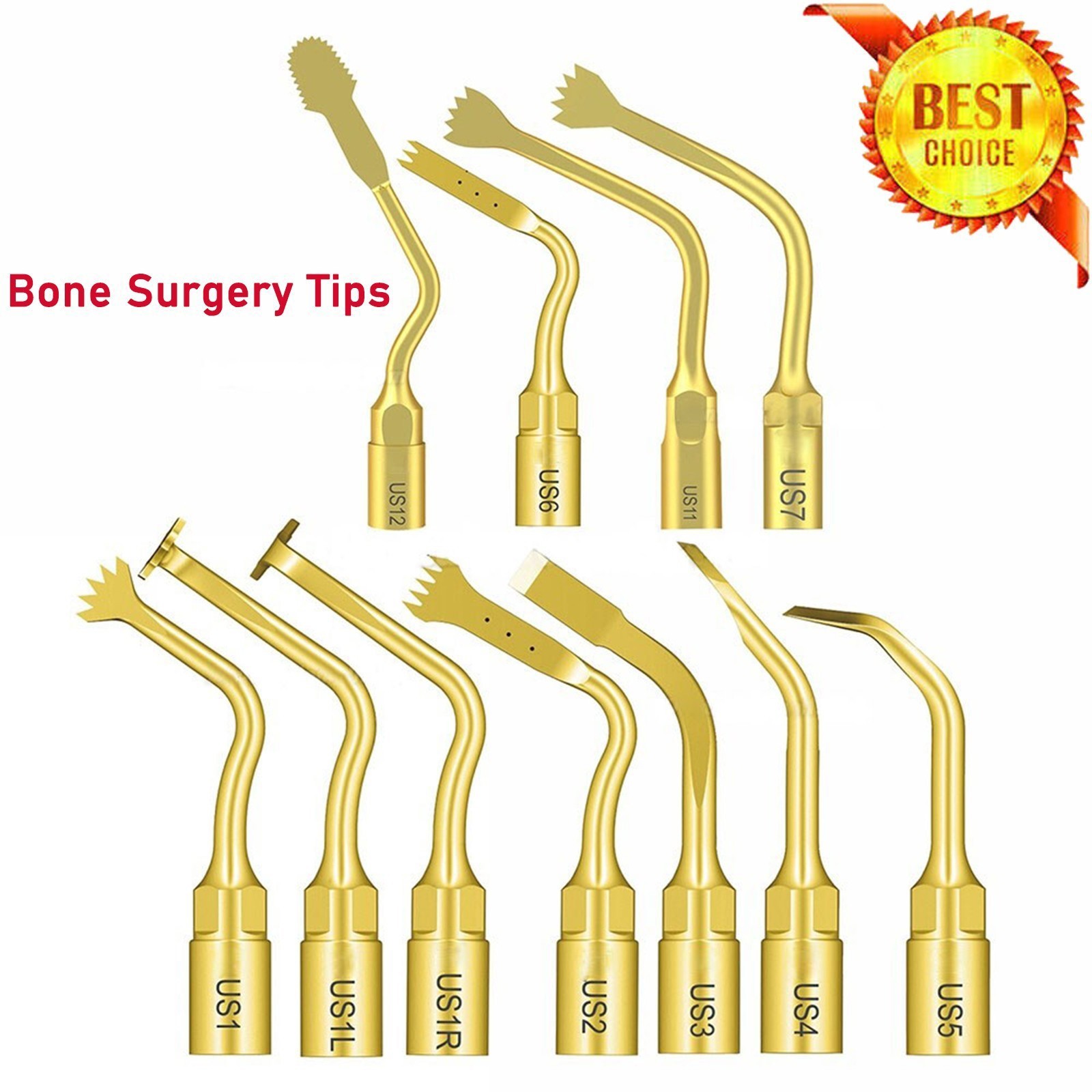 Dental Bone Surgery Tips Fit for Mectron Piezosurgery Woodpecker Ultrasurgery SM