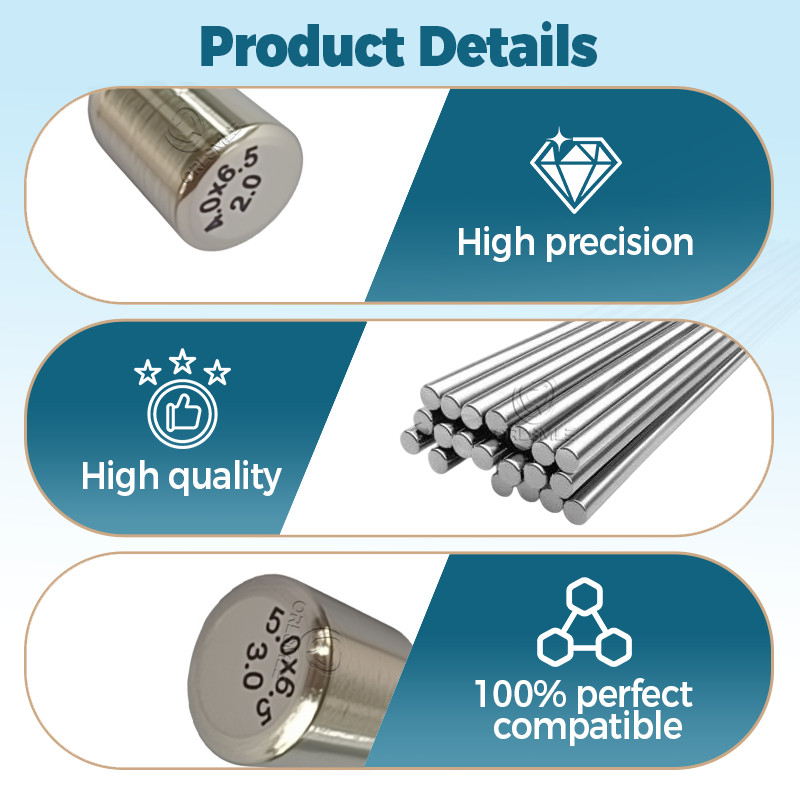 5 pcs Healing Abutment compatible with Bicon 2.0 /3.0 Post Diameter 4.0/5.0/6.5