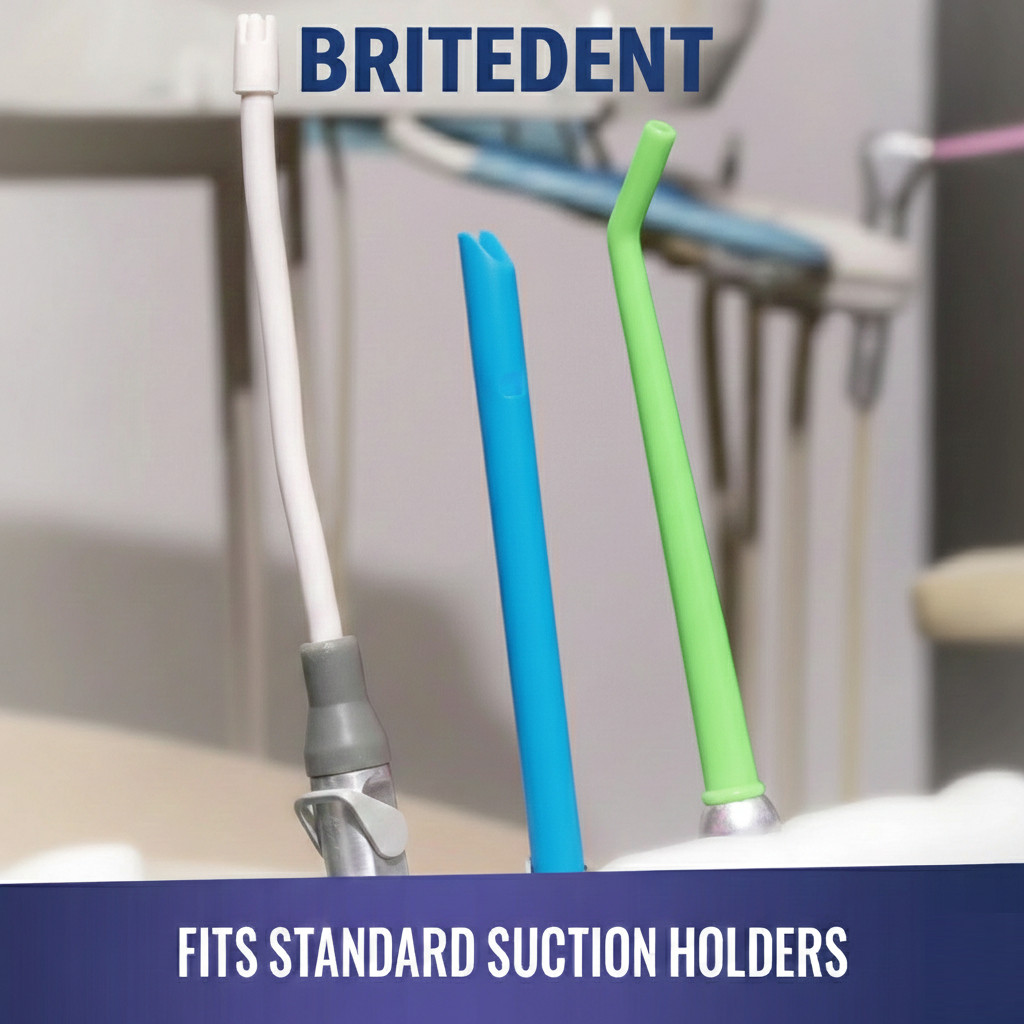 Dental Saliva Ejectors, Disposable Suction Tips Evacuator (Choose Color & Qty)