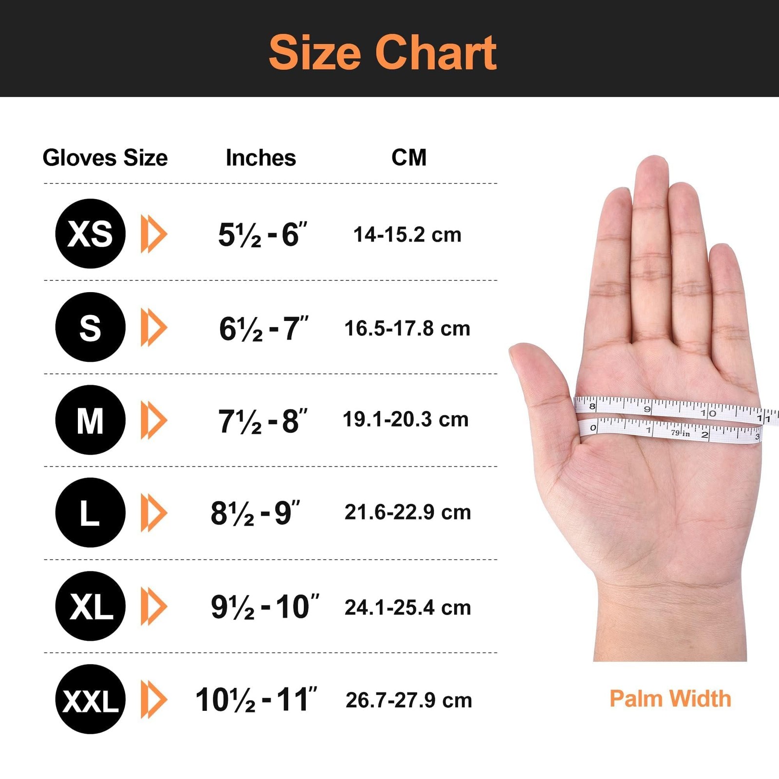 Heavy Duty Industrial Orange Nitrile Gloves, 8-mil, Gloves Disposable Latex F…