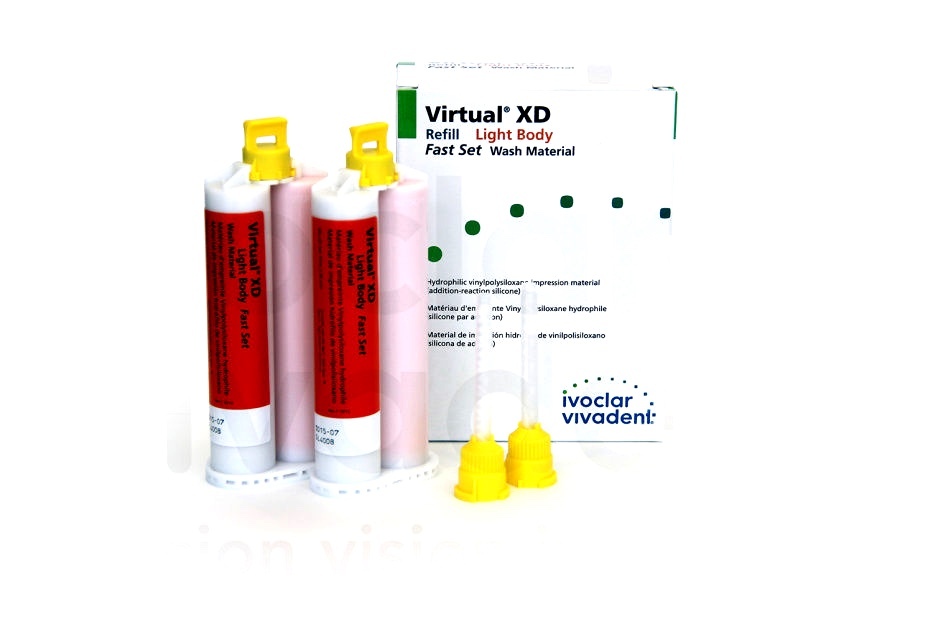 Virtual XD Refill Light Body Fast Set 2 x 50ml Cartridges 646461 IVOCLAR