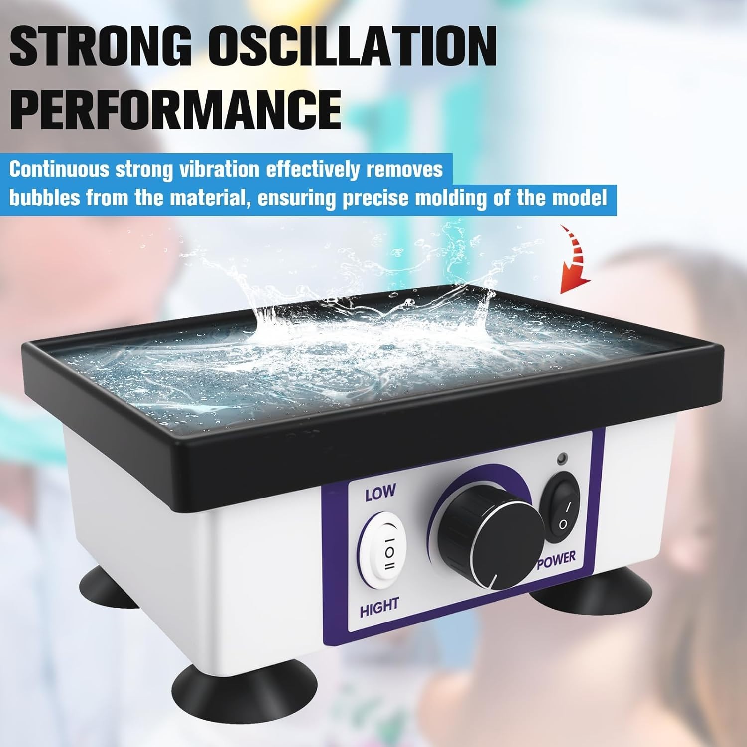 NEW Lab Vibrator 8″x6″ Square Oscillator Gypsum Mixing Machine JT-51B 110V 120W