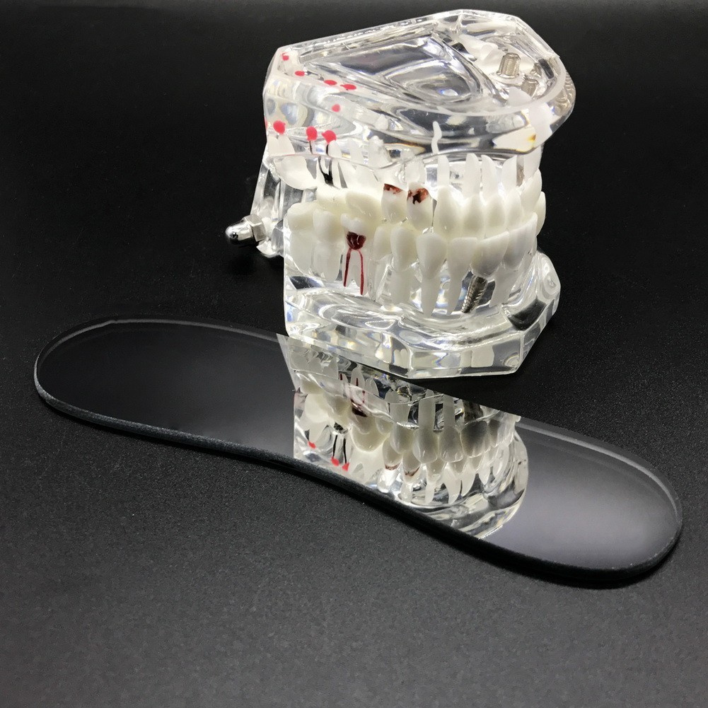 5/ Dental Orthodontic Mirror Photography Double-Sided Mirrors Glass Reflectors